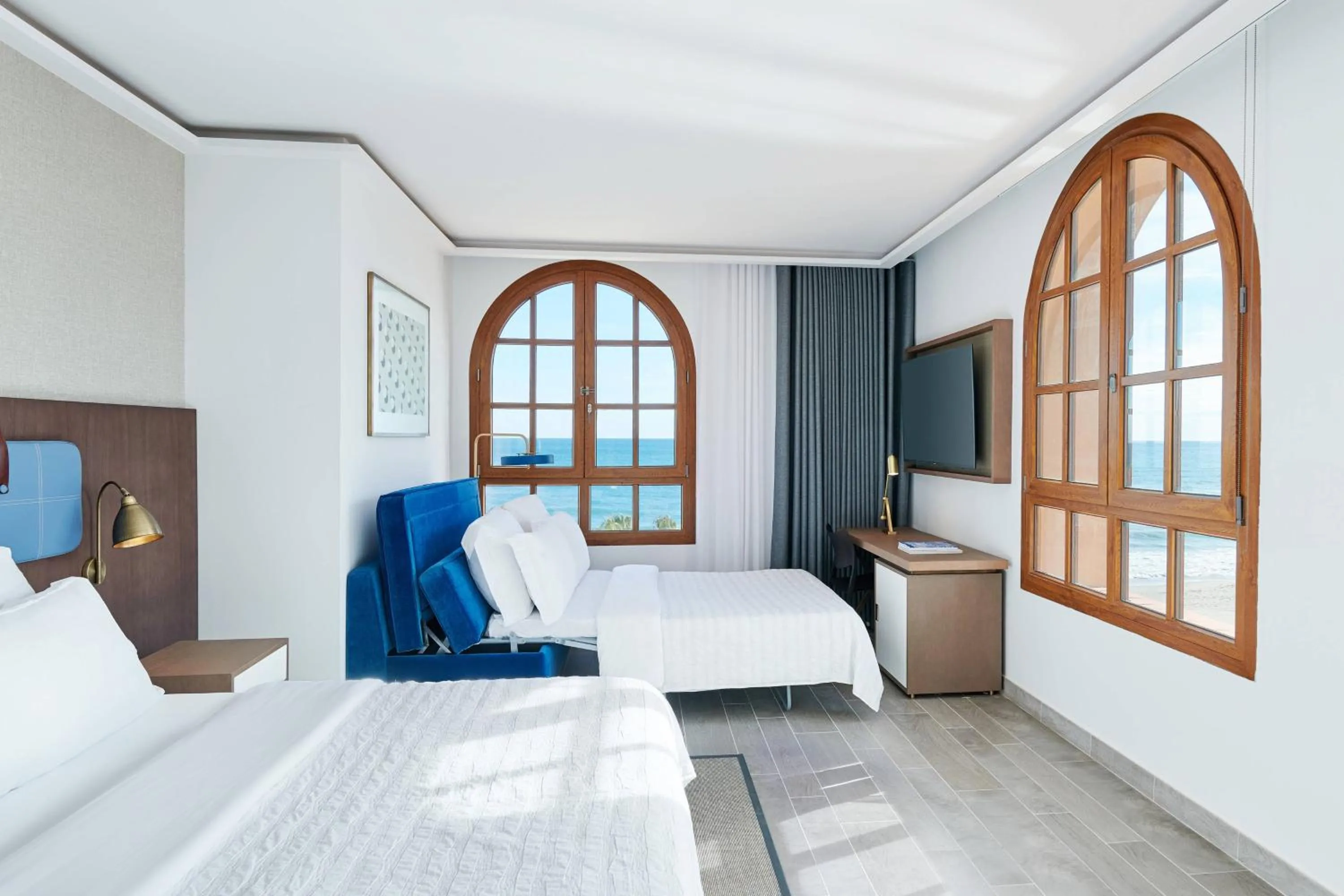 Beach, Bed in Le Meridien Ra Beach Hotel and Spa