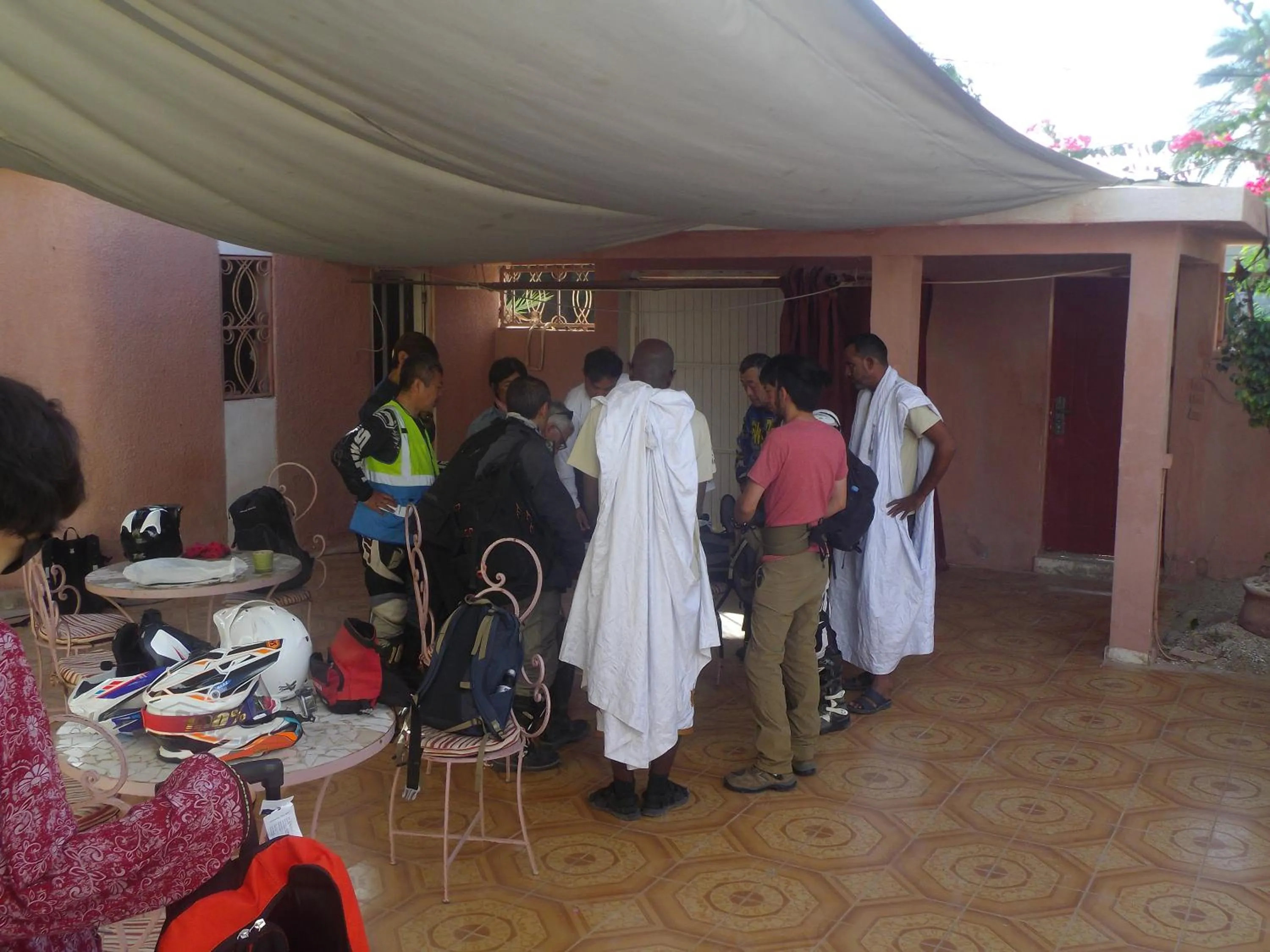 group of guests in Auberge Triskell