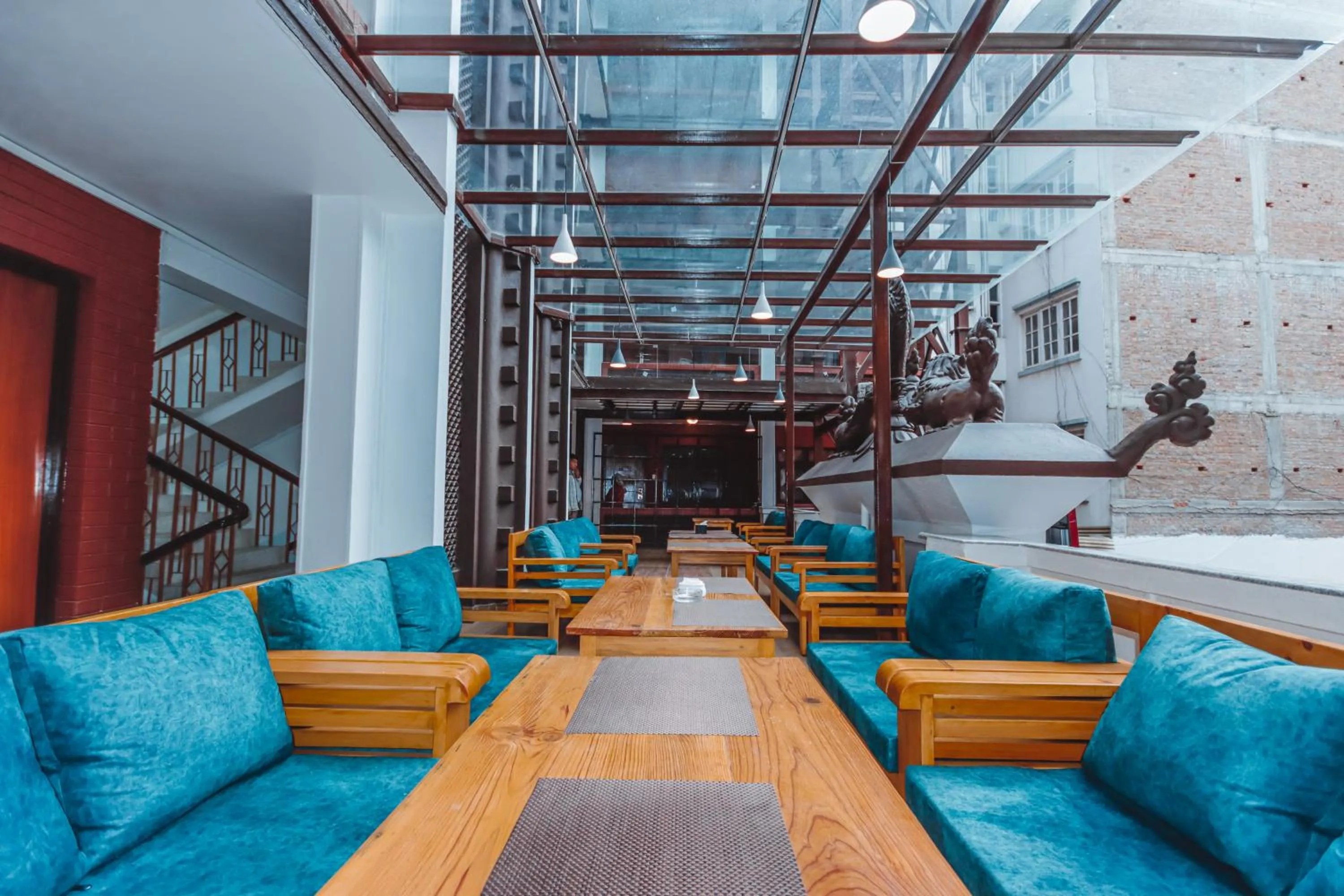 Seating area in Hotel Elegant Kathmandu Inn