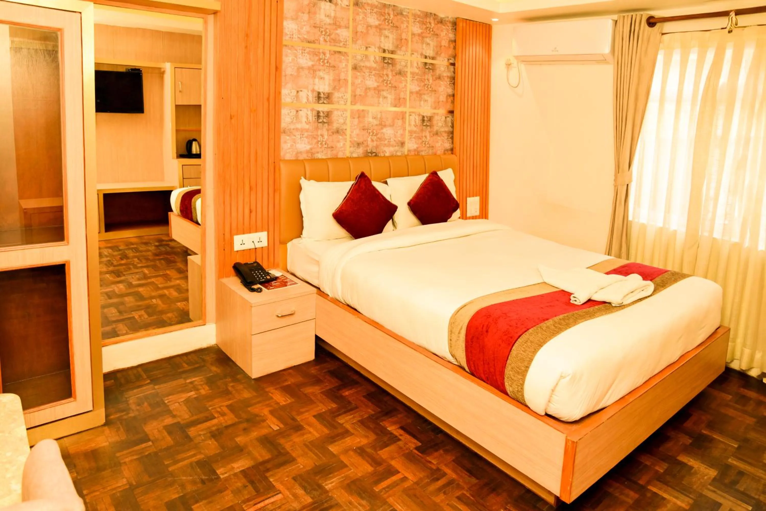 Bed in Hotel Elegant Kathmandu Inn