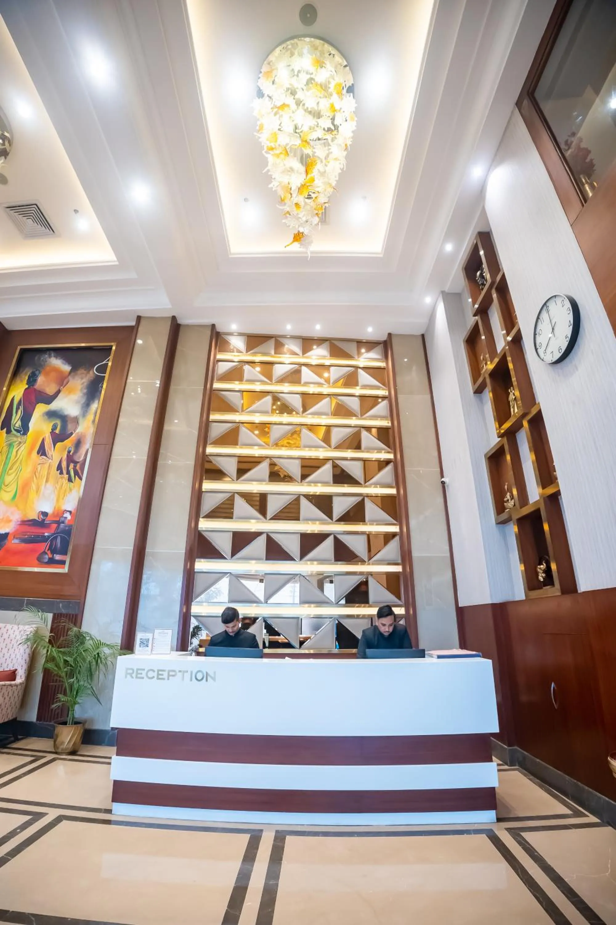 Lobby or reception in Arcadia Hotel