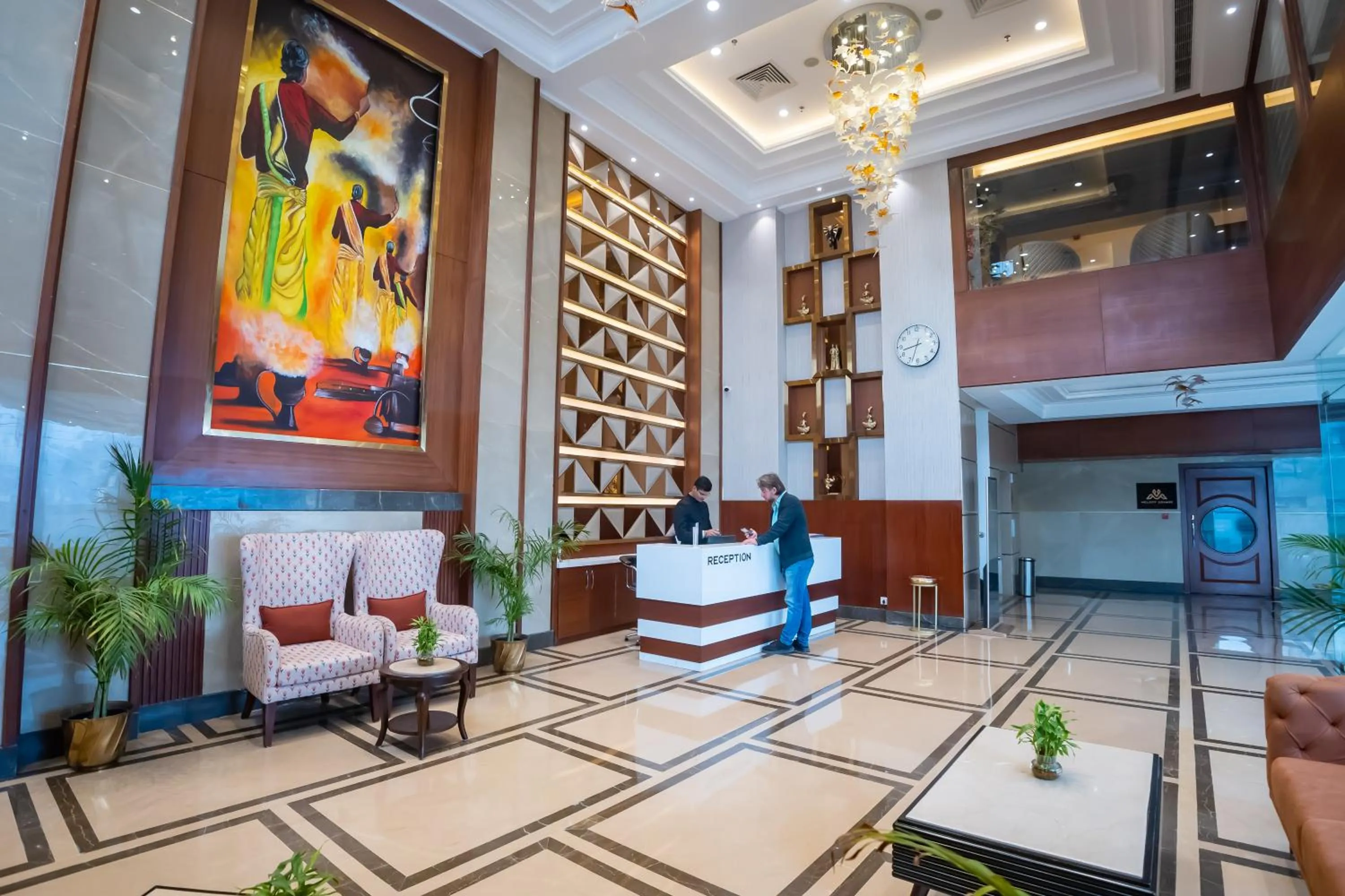Lobby or reception in Arcadia Hotel