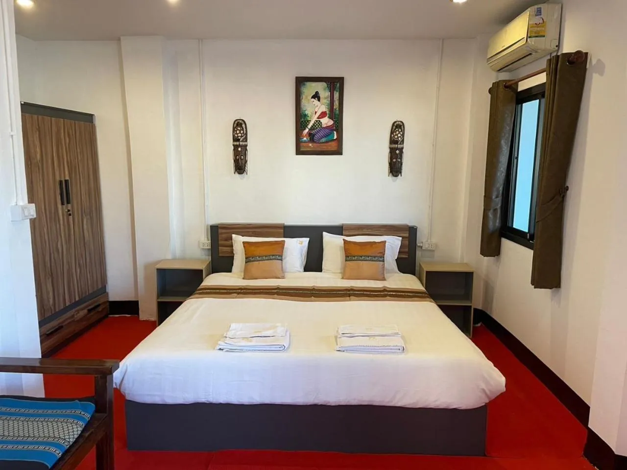 Bed in Pai Residence Hotel