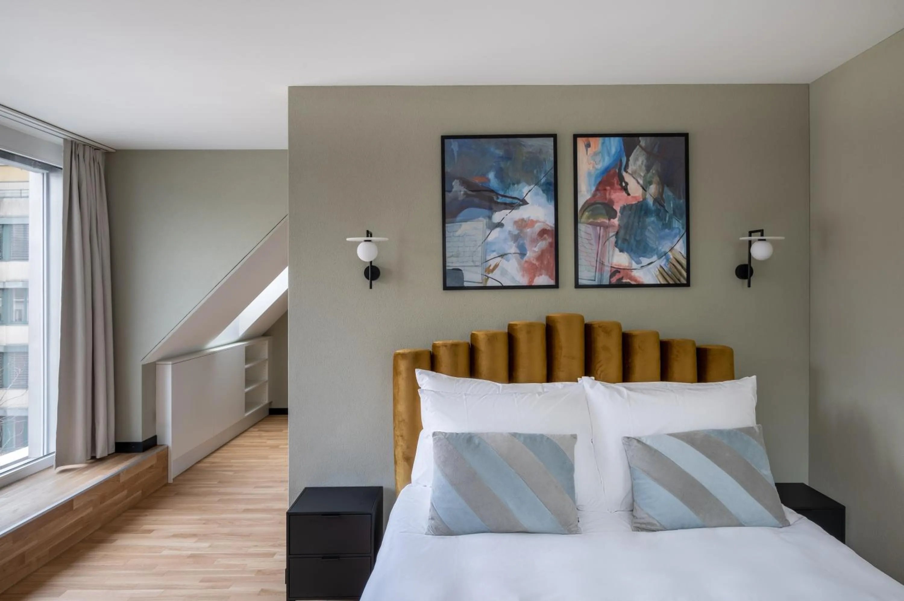 Bedroom, Bed in Numa Zurich Craft