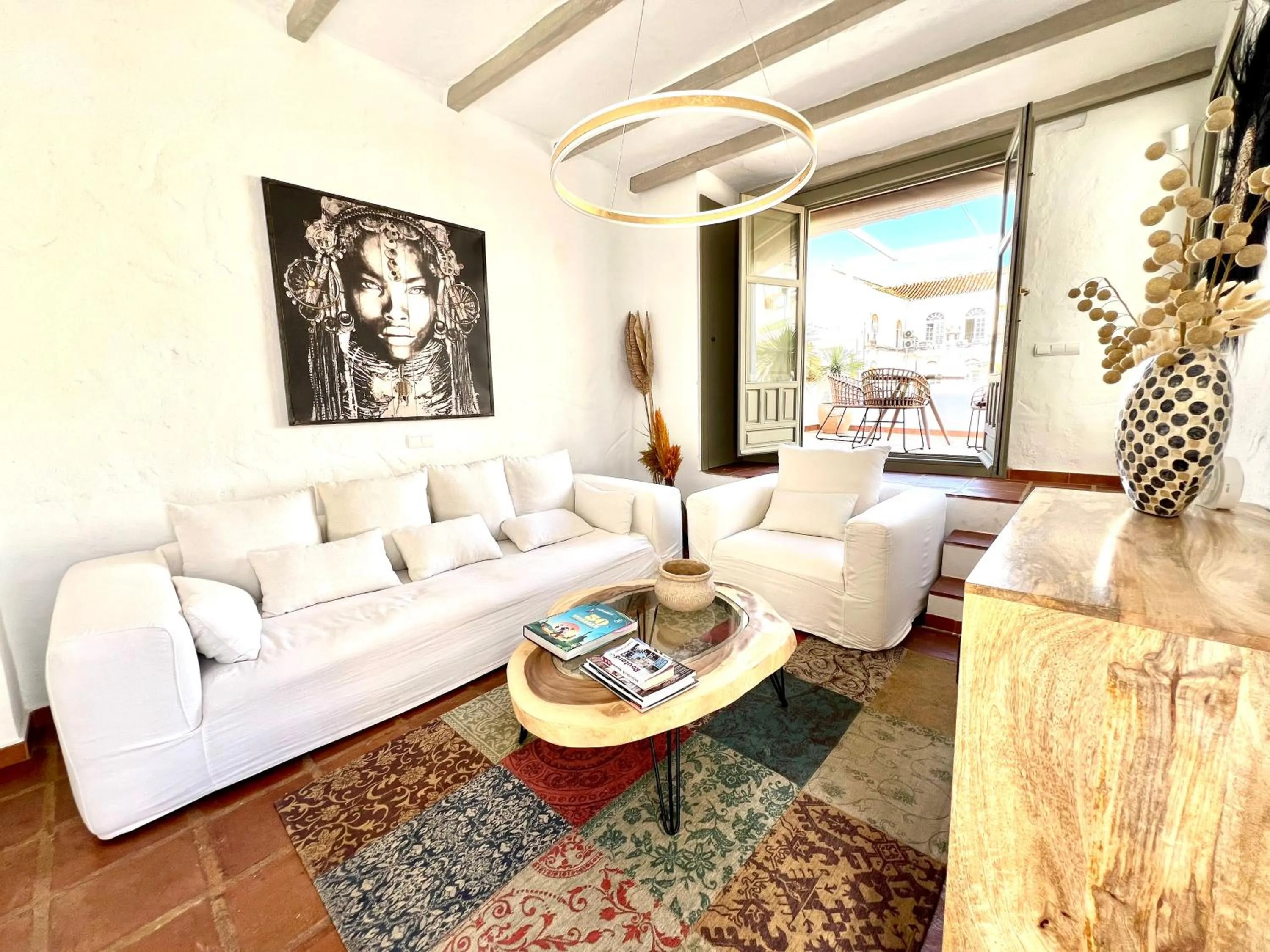 Living room in La Fonda Heritage Hotel Luxury, Relais & Châteaux