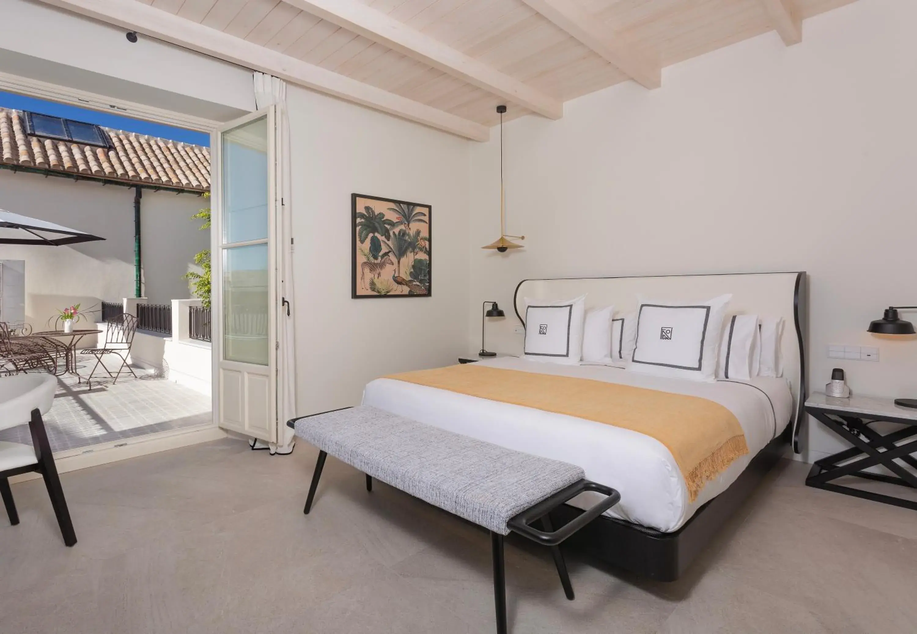 Double Room with Terrace in La Fonda Heritage Hotel Luxury, Relais & Châteaux Double Room with Terrace in La Fonda Heritage Hotel Luxury, Relais & Châteaux