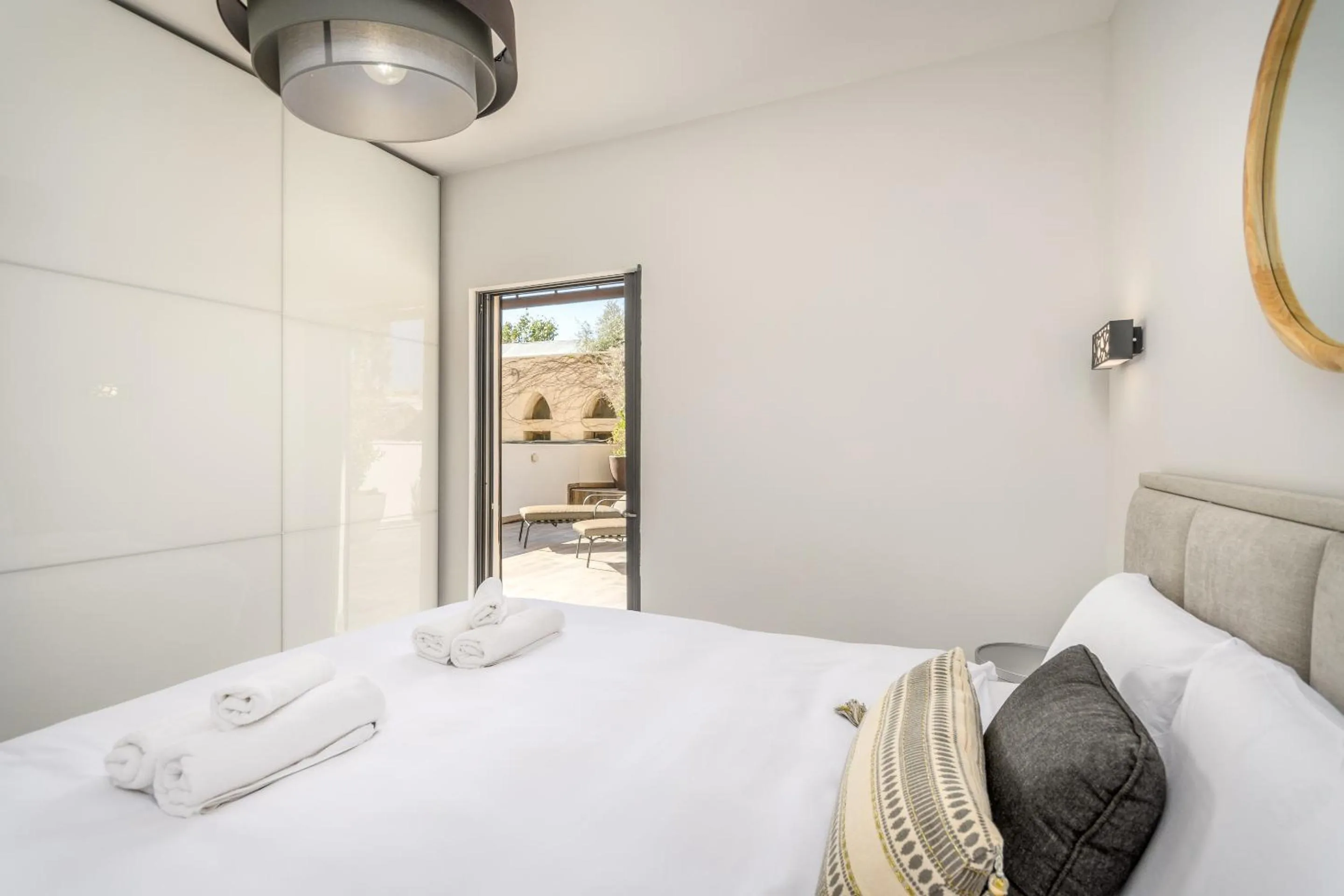 Bed in Unique apartment in Neve Tsedek