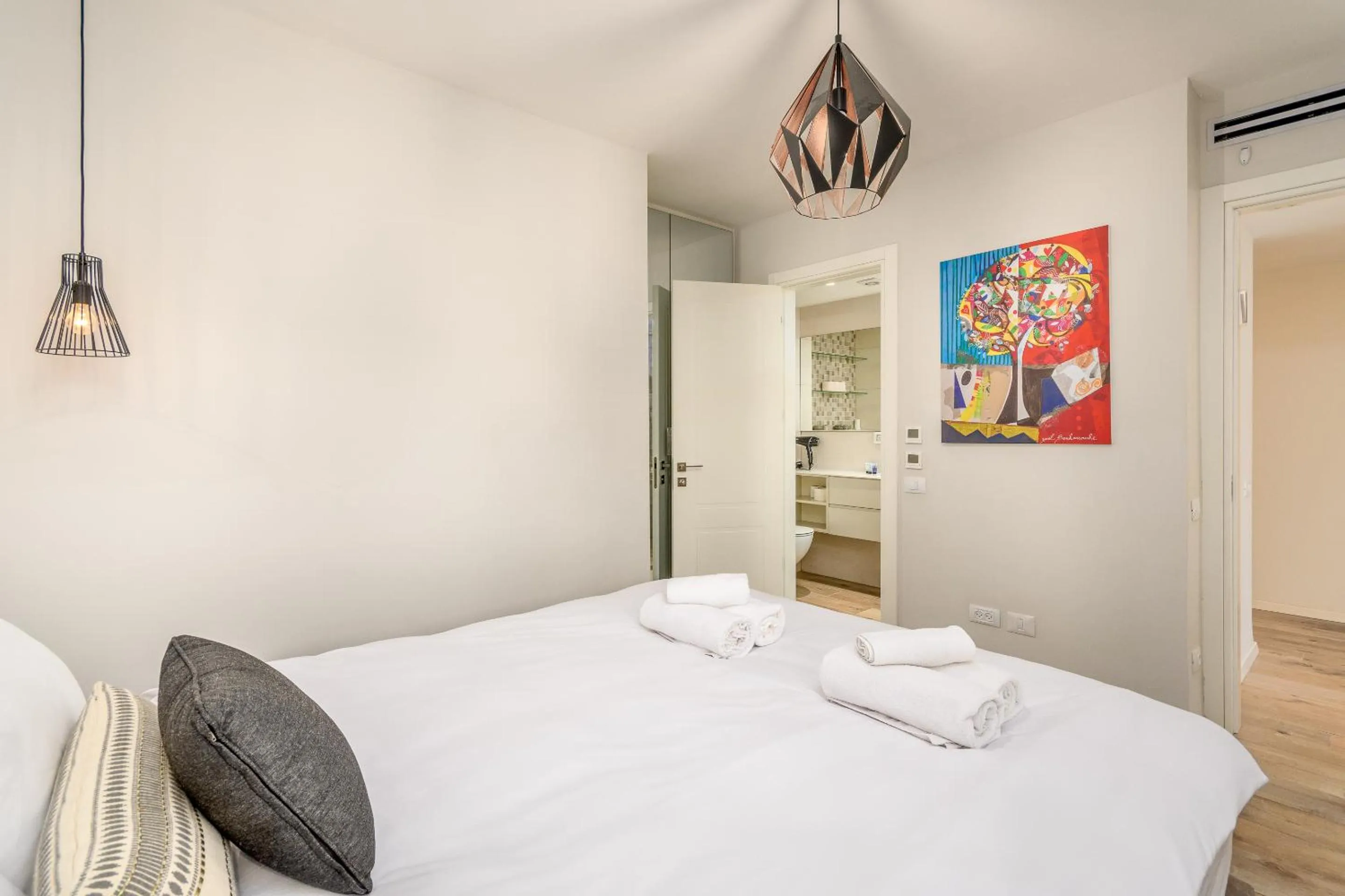 Bed in Unique apartment in Neve Tsedek