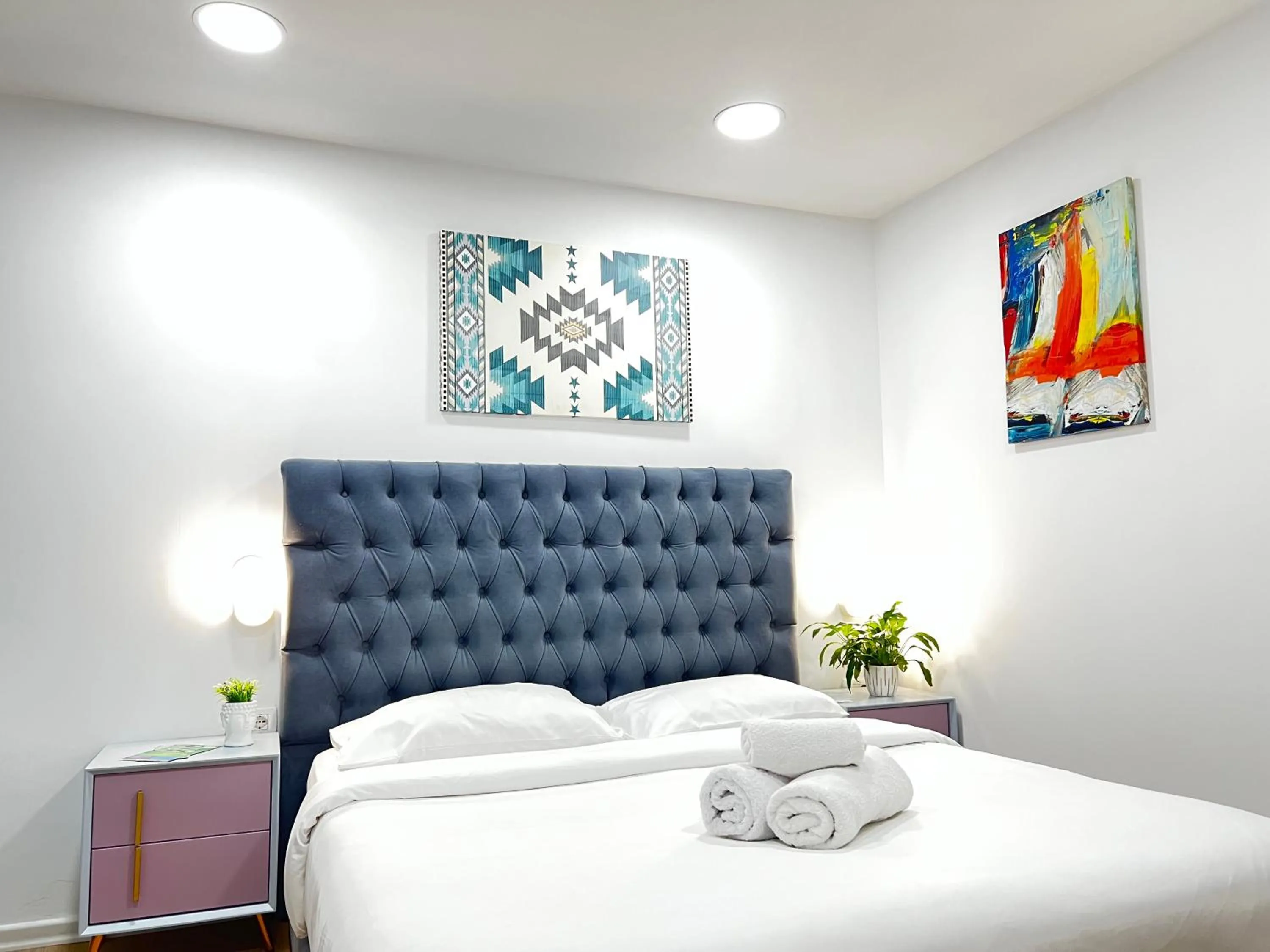 Bed in Tirana Square Hotel