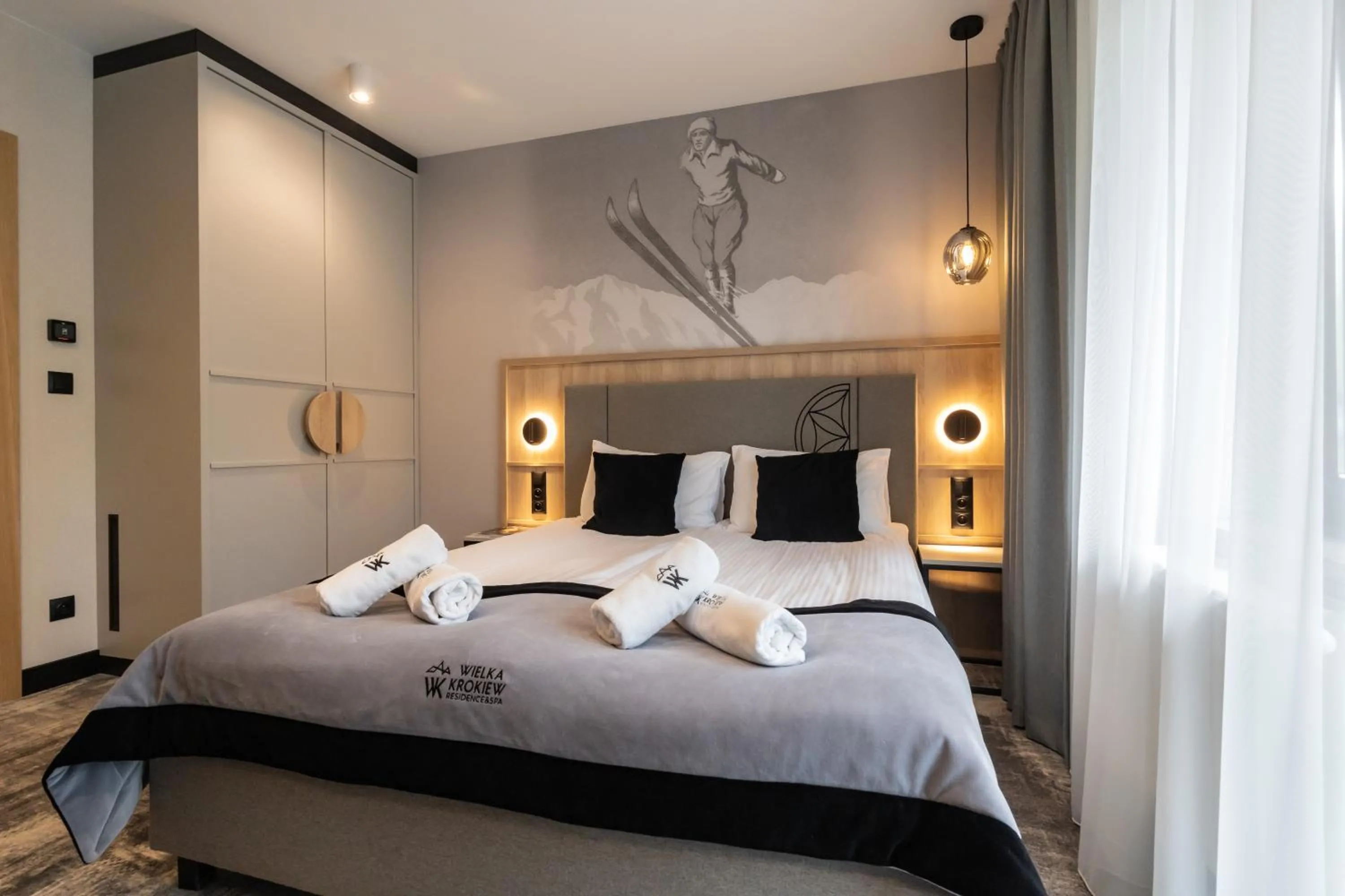 Bed in Wielka Krokiew Residence&SPA - Zakopane - JACUZZI, SAUNA, TĘŻNIA SOLANKOWA, SPA, GRILL