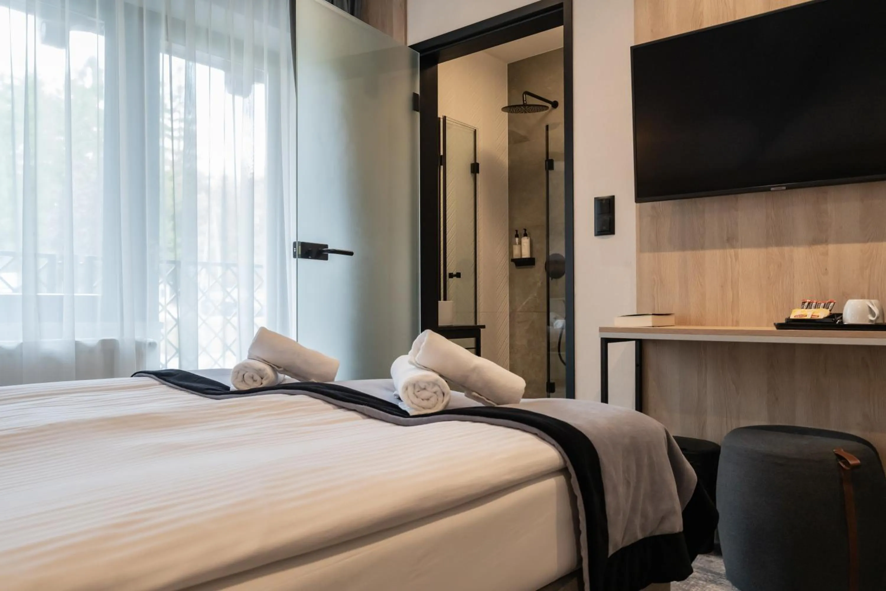 Bed in Wielka Krokiew Residence&SPA - Zakopane - JACUZZI, SAUNA, TĘŻNIA SOLANKOWA, SPA, GRILL