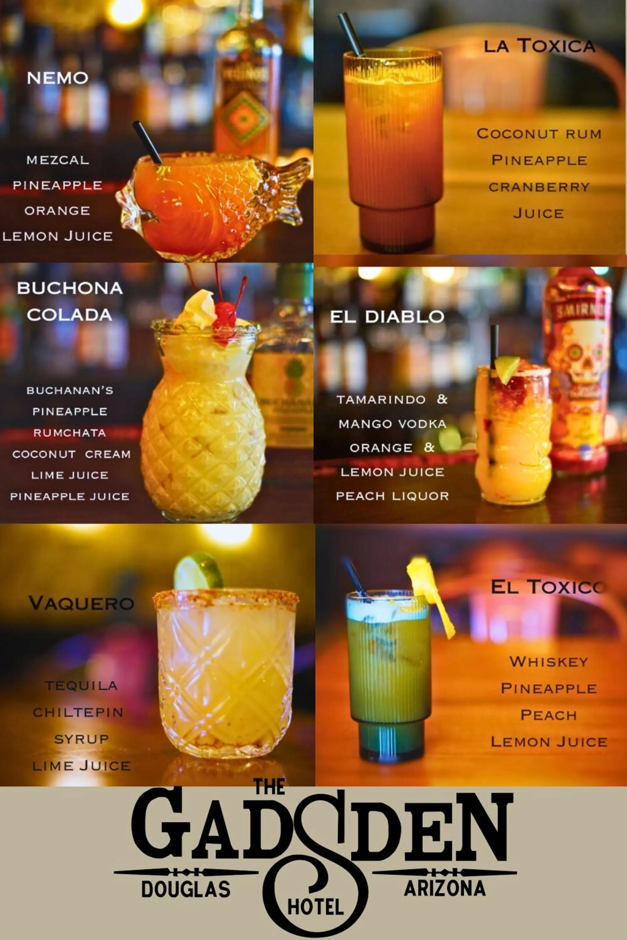 Food and drinks in The Gadsden Hotel