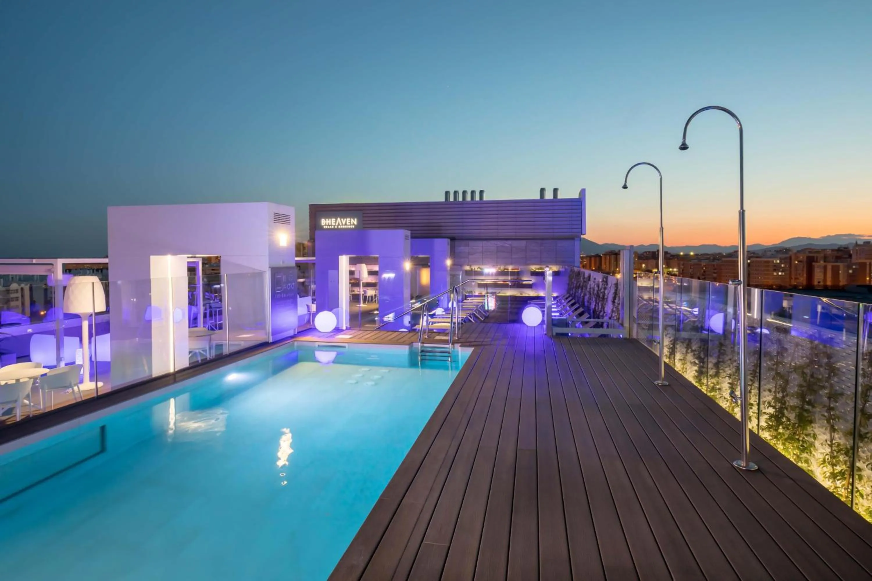 Pool view in Barceló Malaga