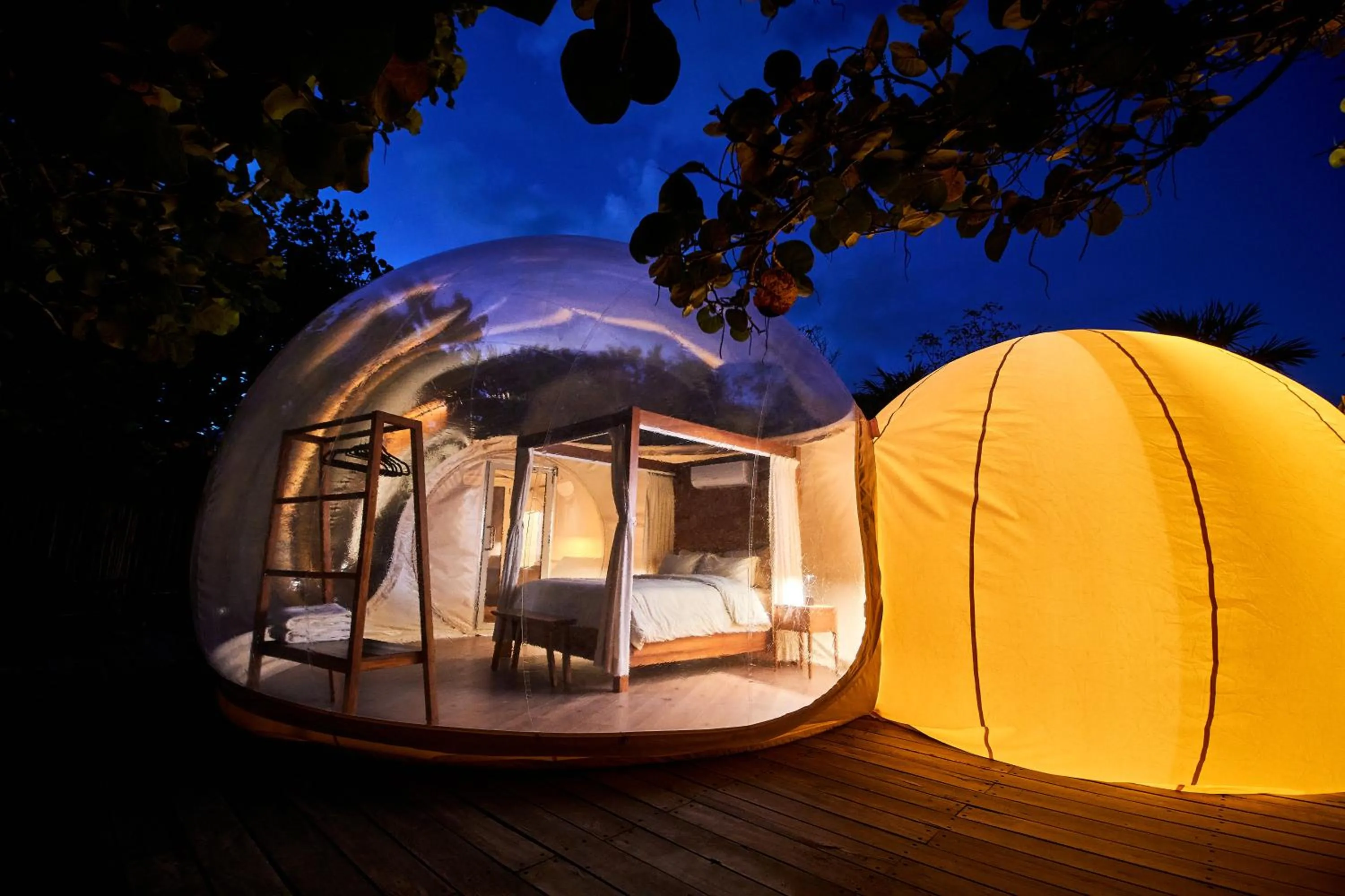 Night, Bed in Astral Tulum