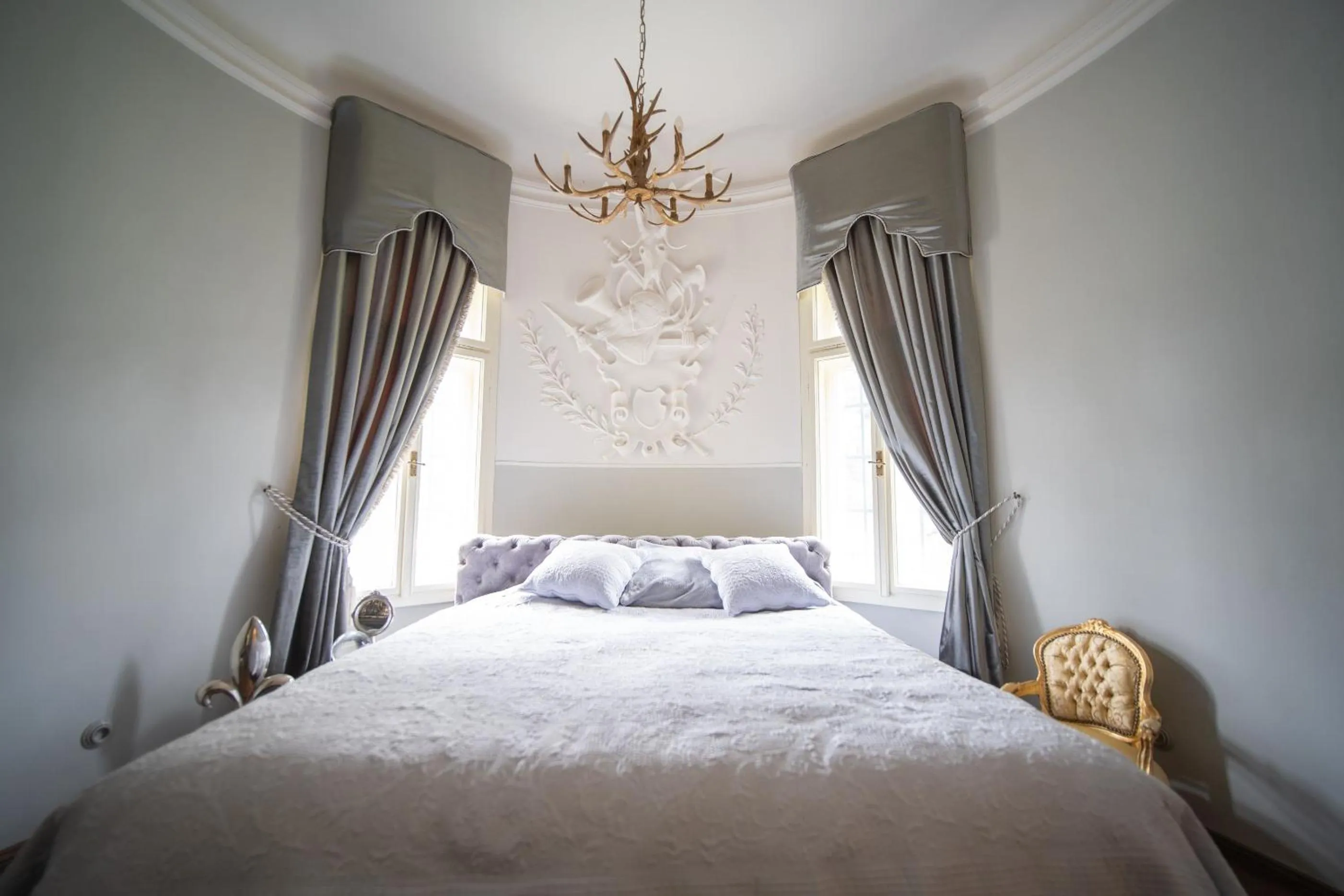 Bed in Hrad Kunzov Boutique Hotel & SPA & Restaurant