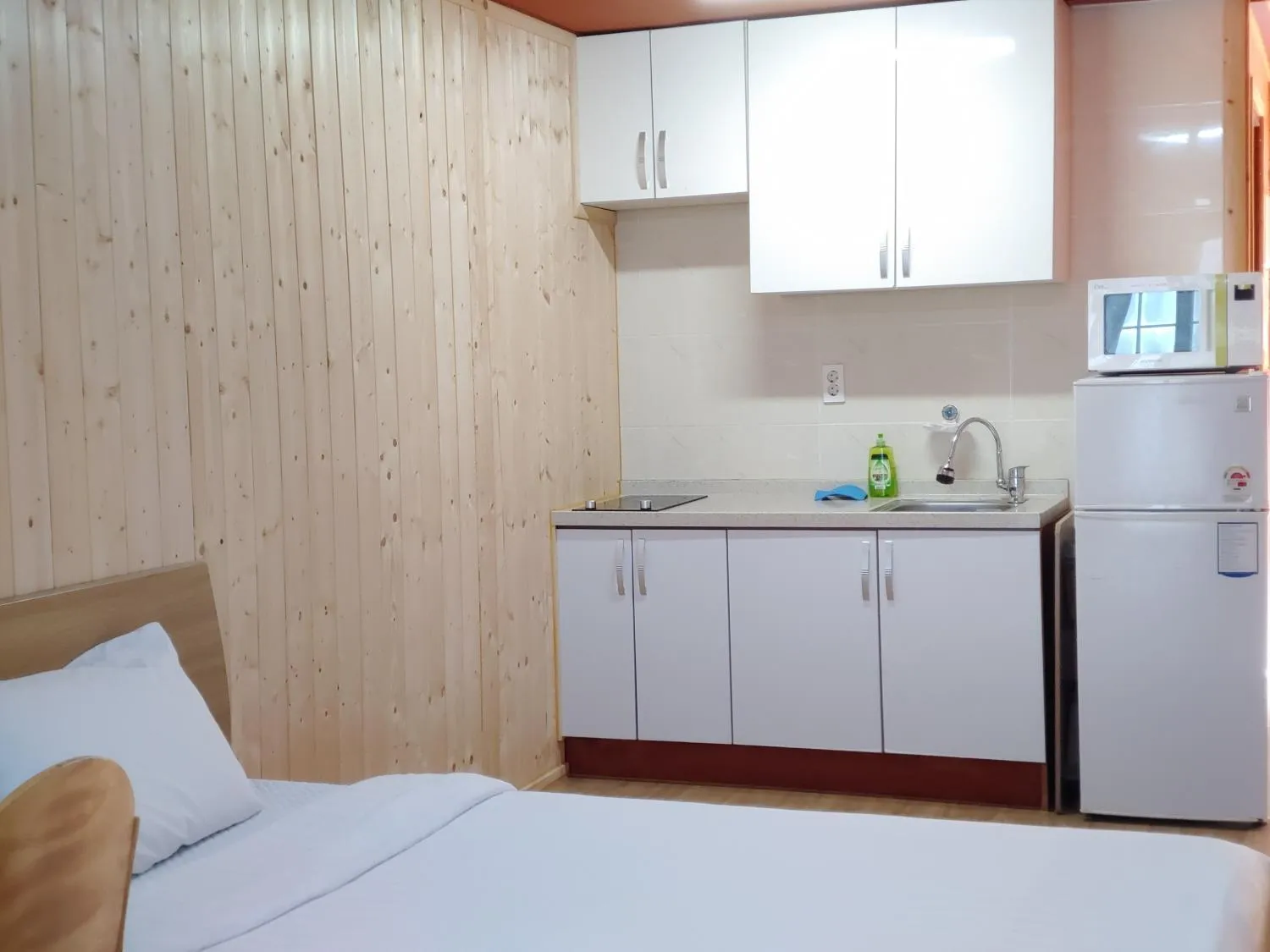 Bed in Jeju Hanibaram Pension