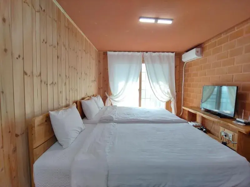 Bed in Jeju Hanibaram Pension Bed in Jeju Hanibaram Pension