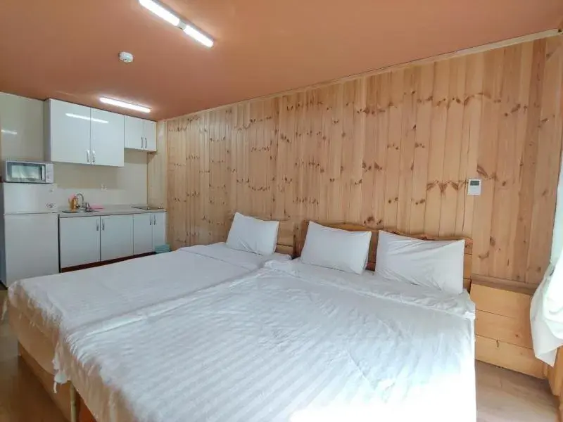 Bed in Jeju Hanibaram Pension Bed in Jeju Hanibaram Pension