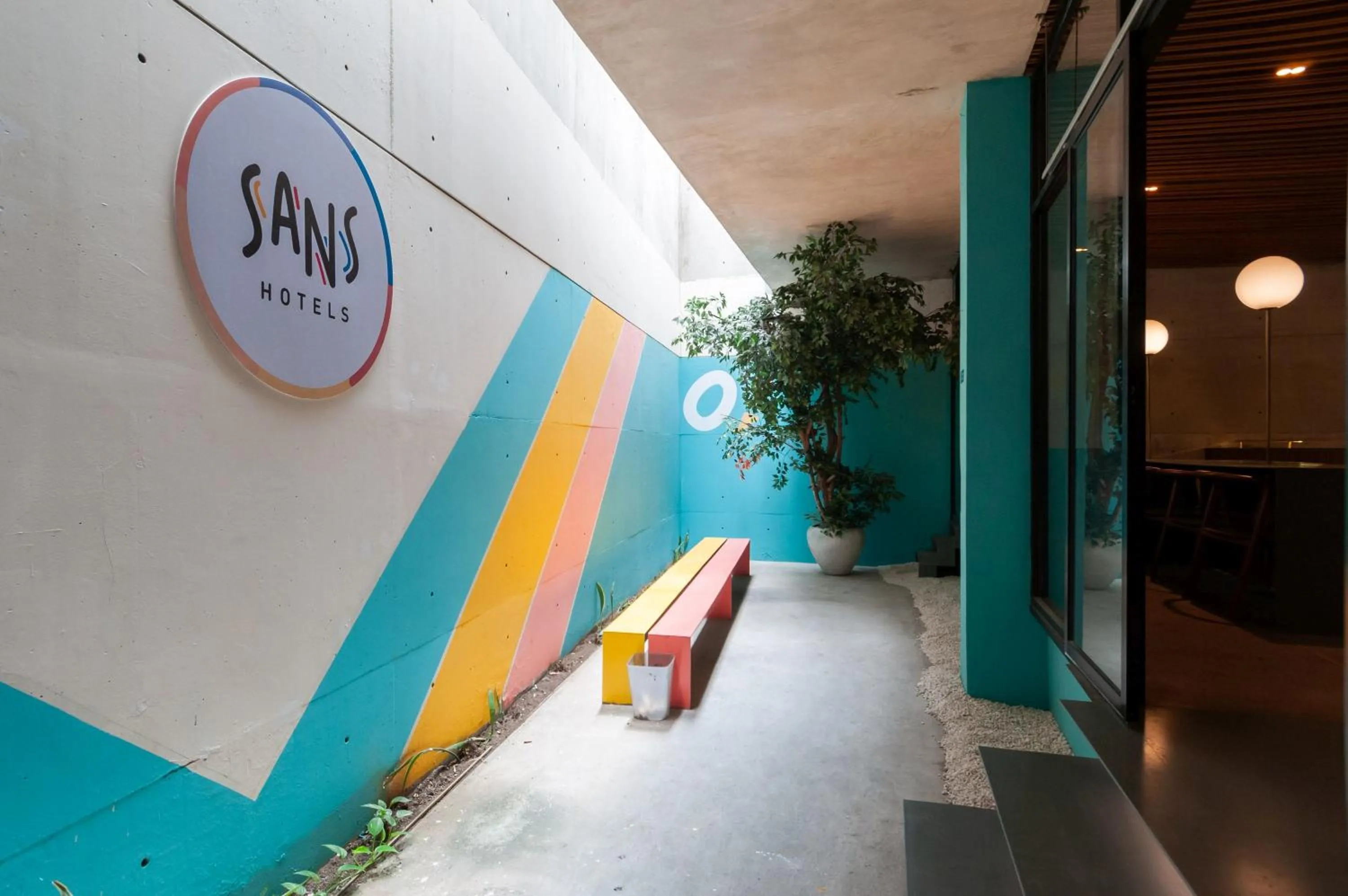 Property logo or sign in Sans Hotel Finest Medan