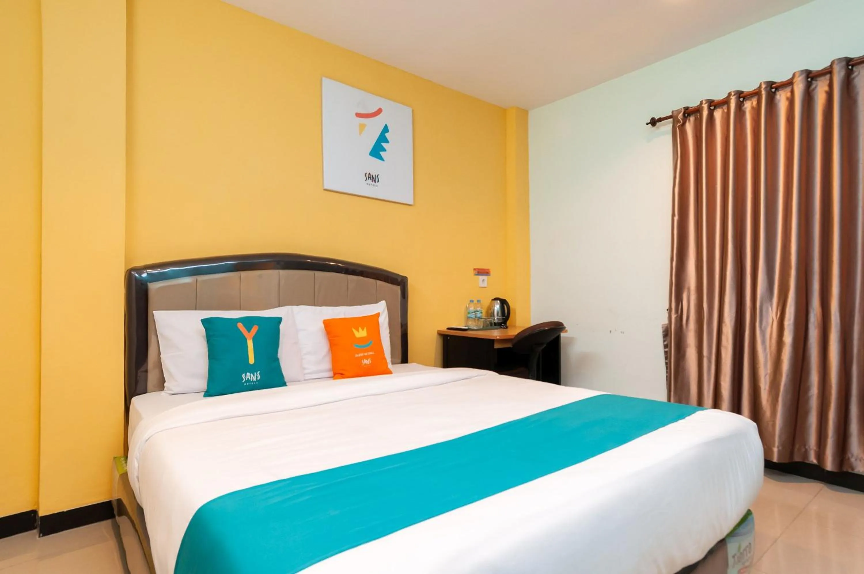 Bedroom, Bed in Sans Hotel Finest Medan