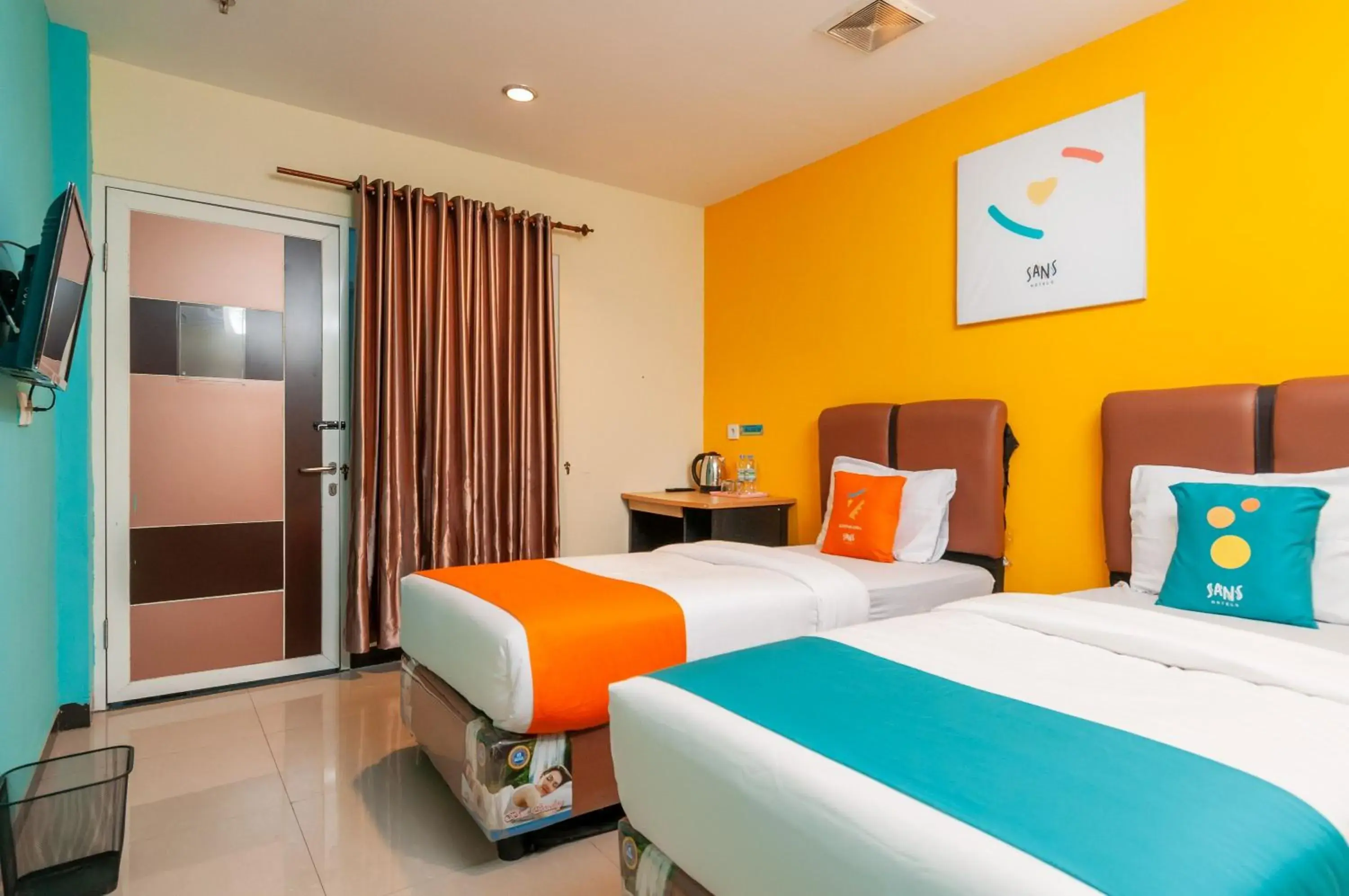 Bedroom, Bed in Sans Hotel Finest Medan Bedroom, Bed in Sans Hotel Finest Medan