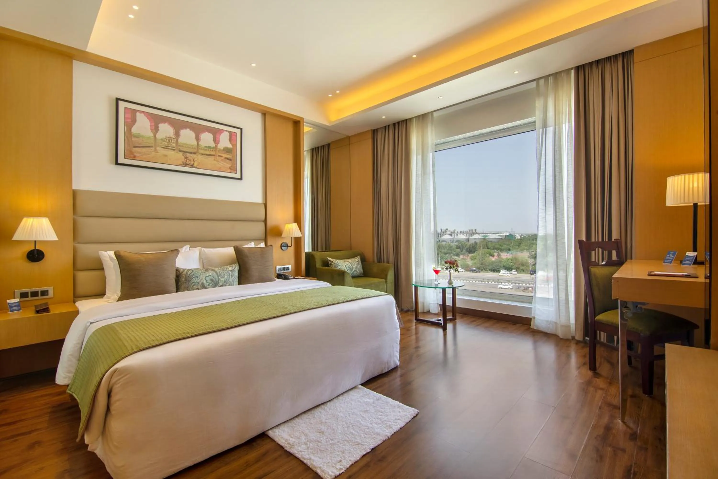 Bedroom, Bed in Sarovar Portico Sonipat