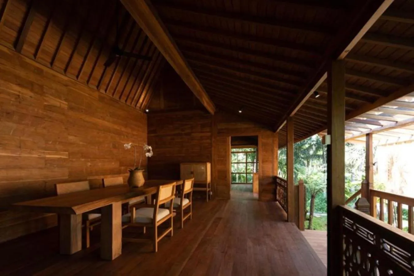 Dining area in RUMAH KAYU RESORT