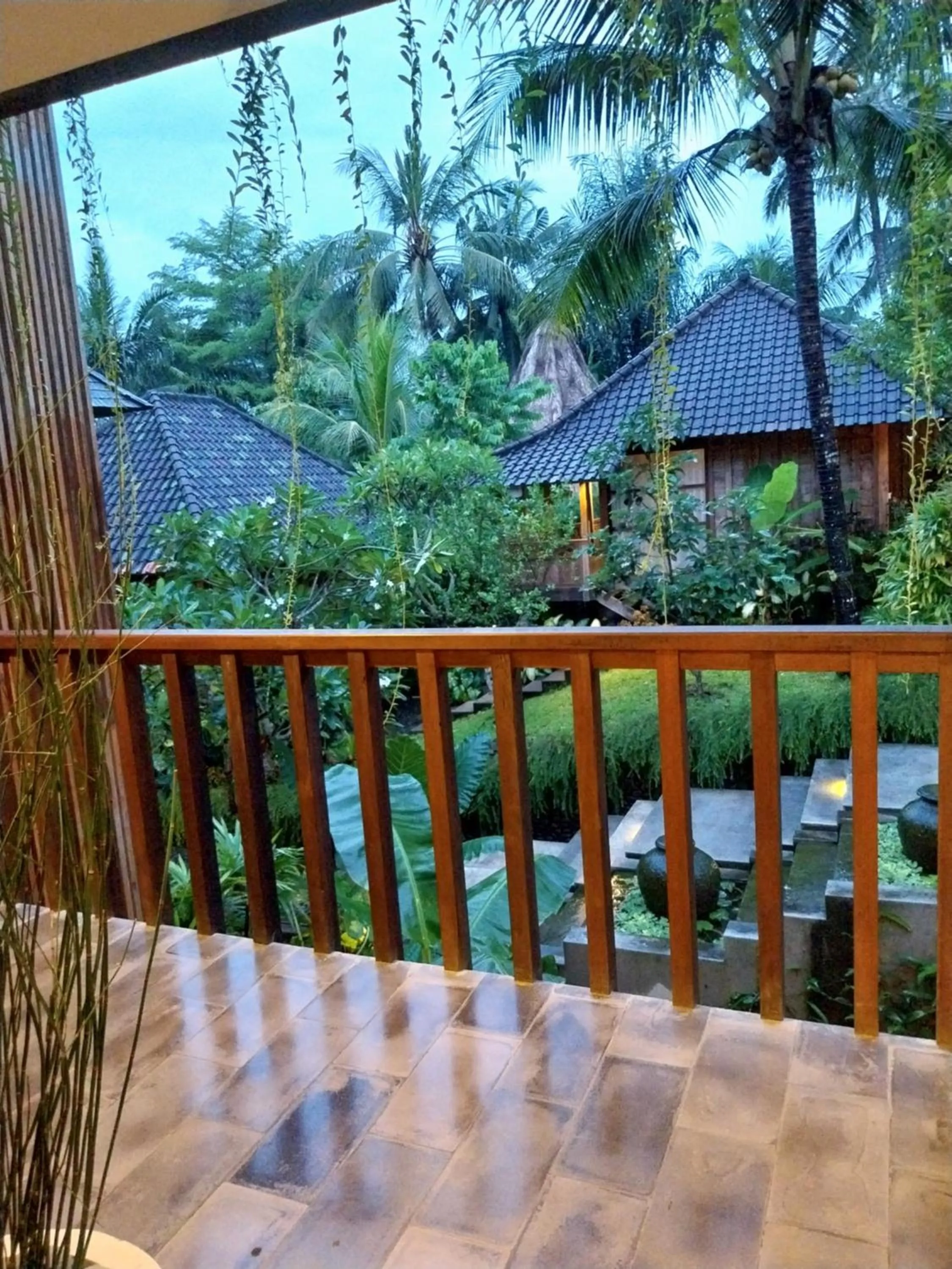 Garden view in RUMAH KAYU RESORT