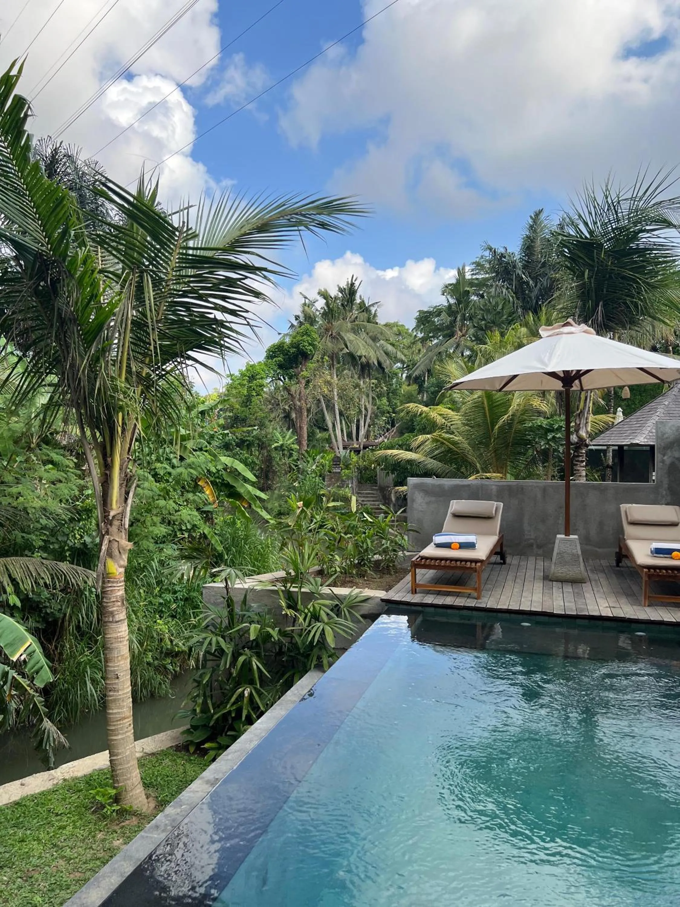 Pool view in RUMAH KAYU RESORT