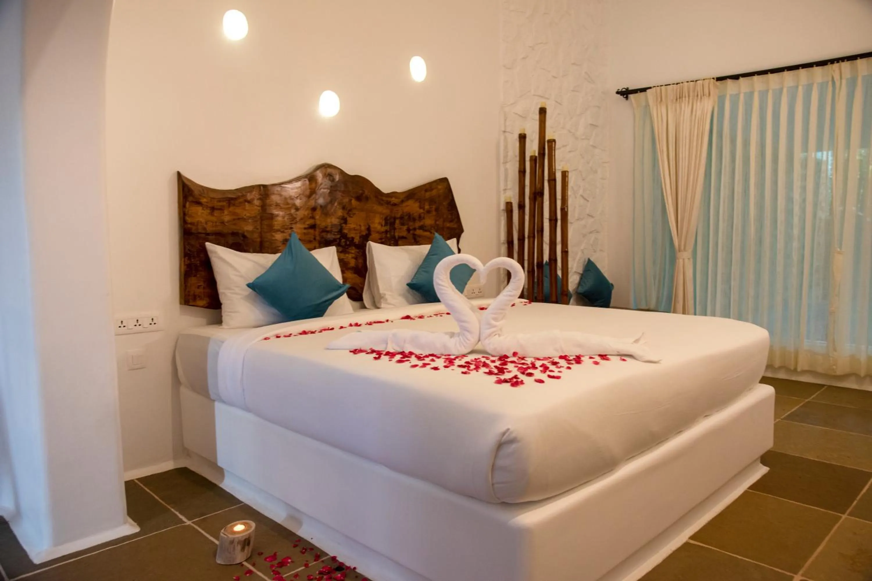 Bed in Conch Resort Luxury Private Pool Suites