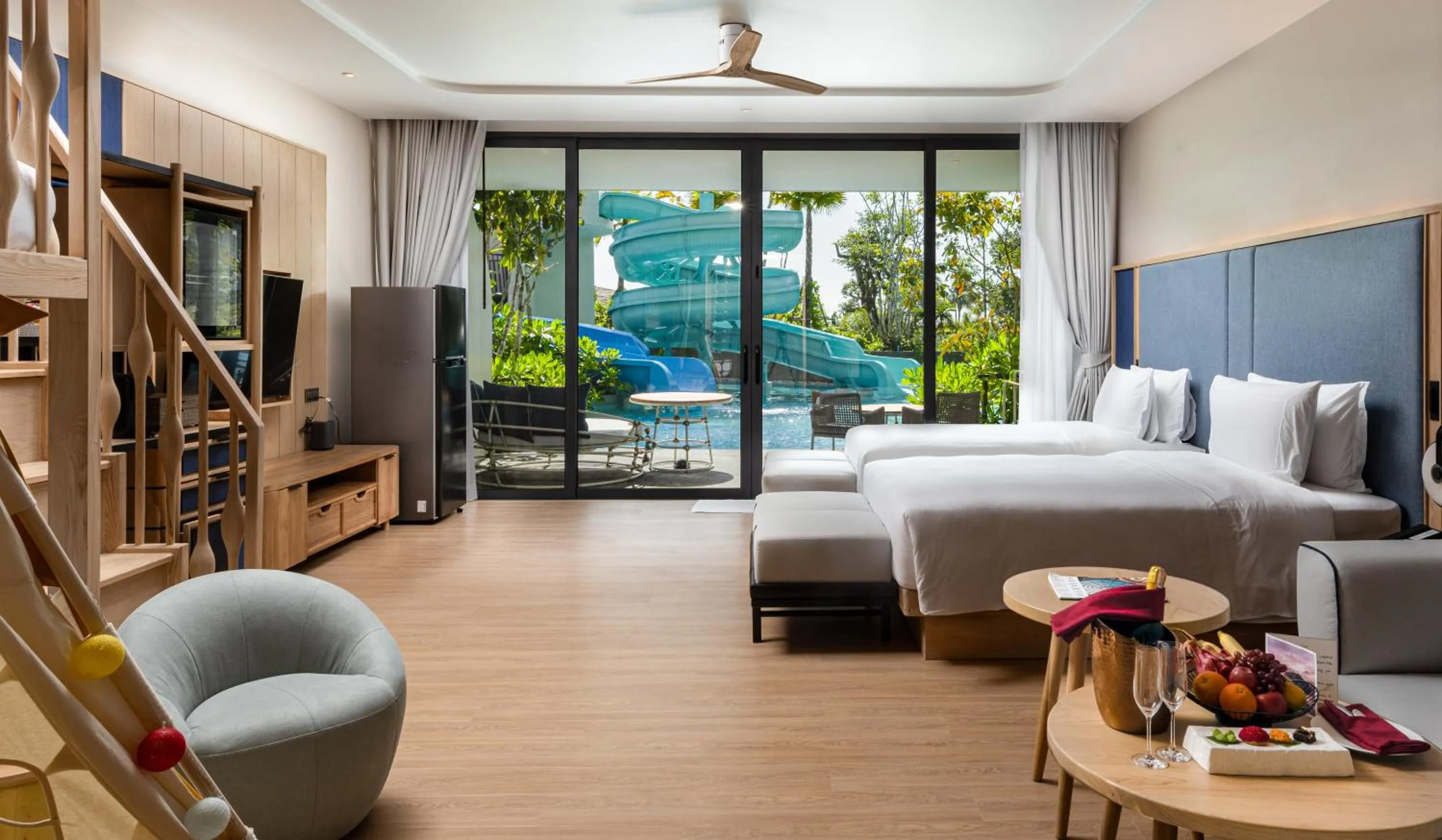 Bed in Anantara Koh Yao Yai Resort & Villas