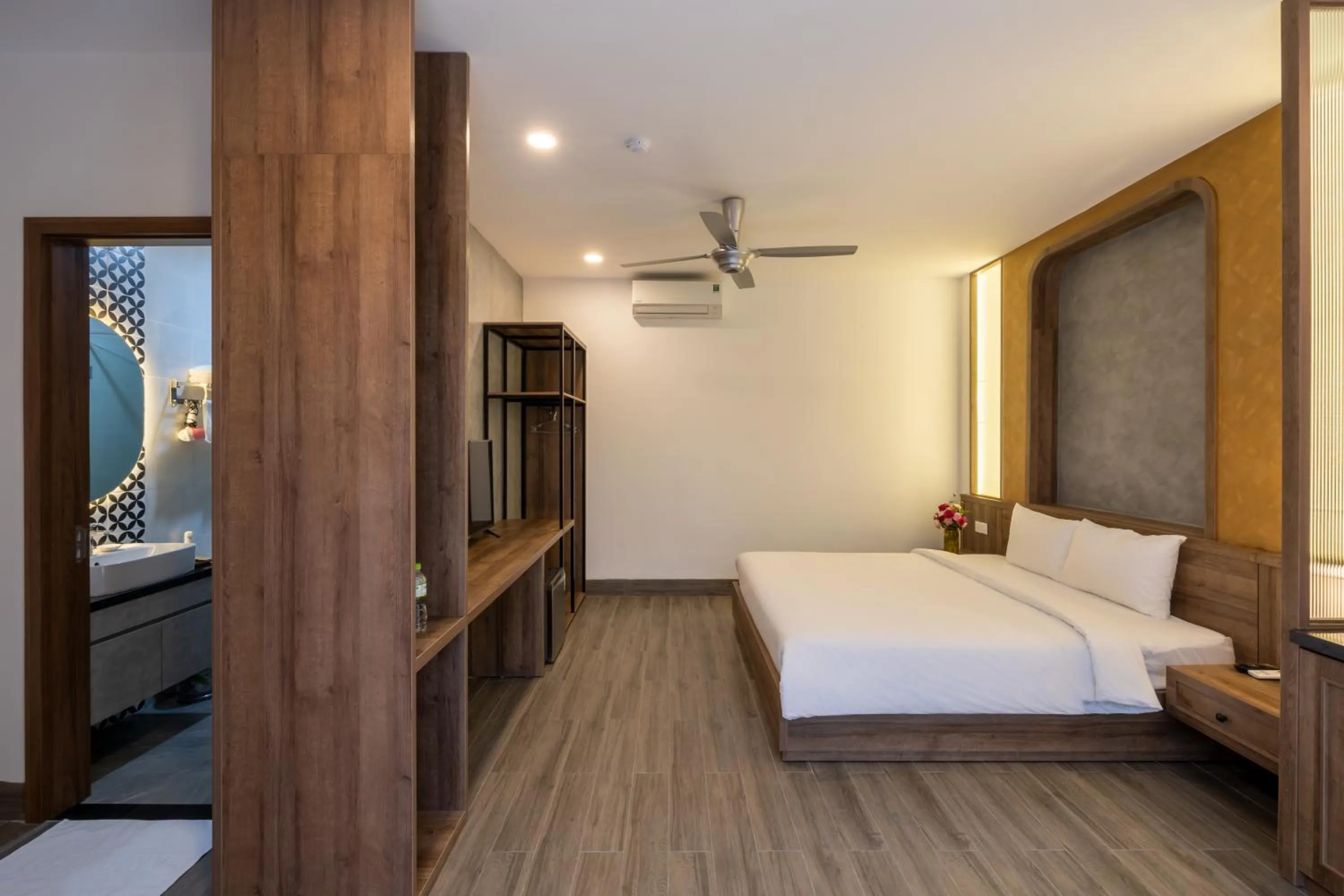 Bed in Moon Sun Boutique Villa Hotel