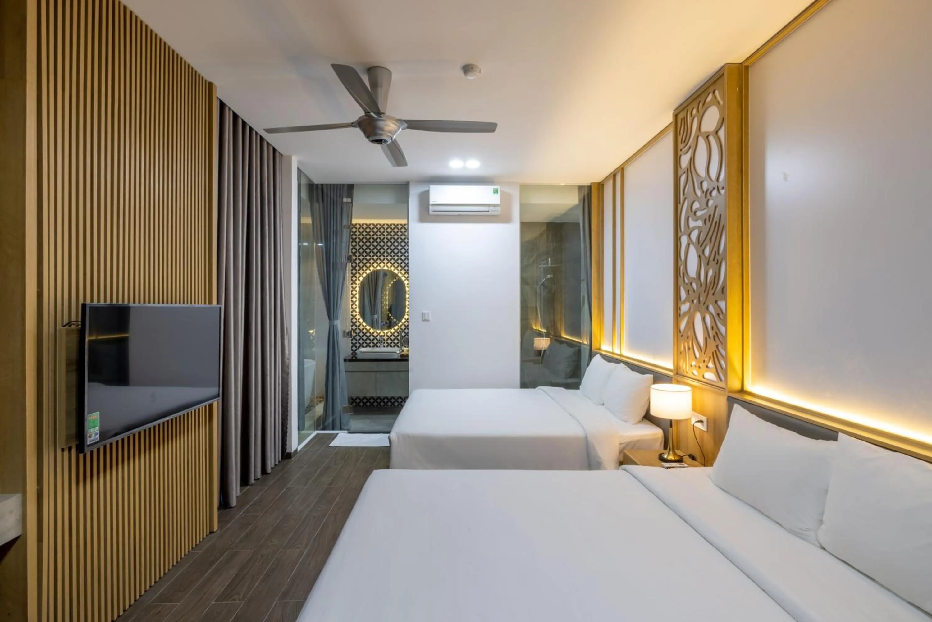 Bed in Moon Sun Boutique Villa Hotel