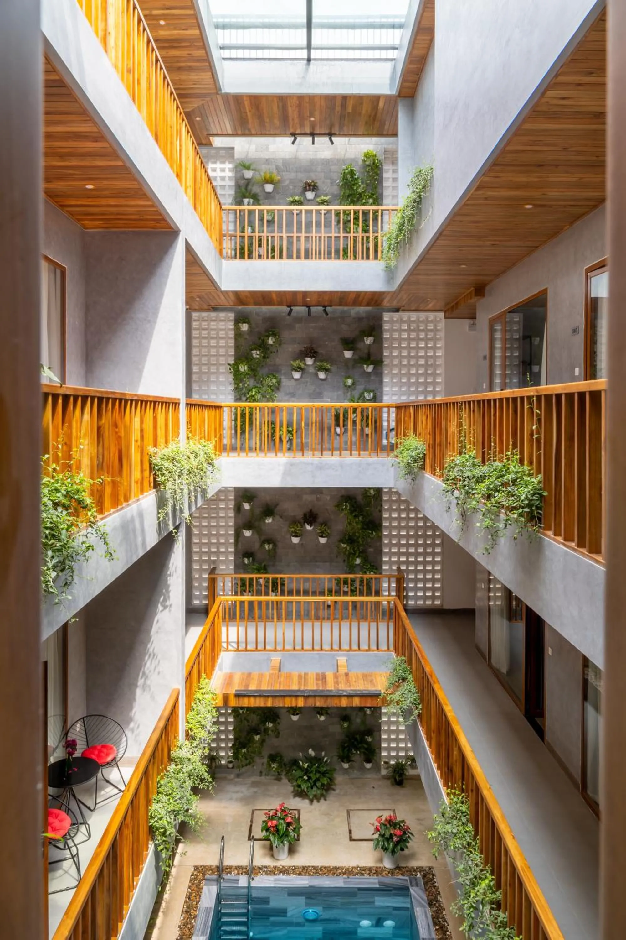 Patio in Moon Sun Boutique Villa Hotel