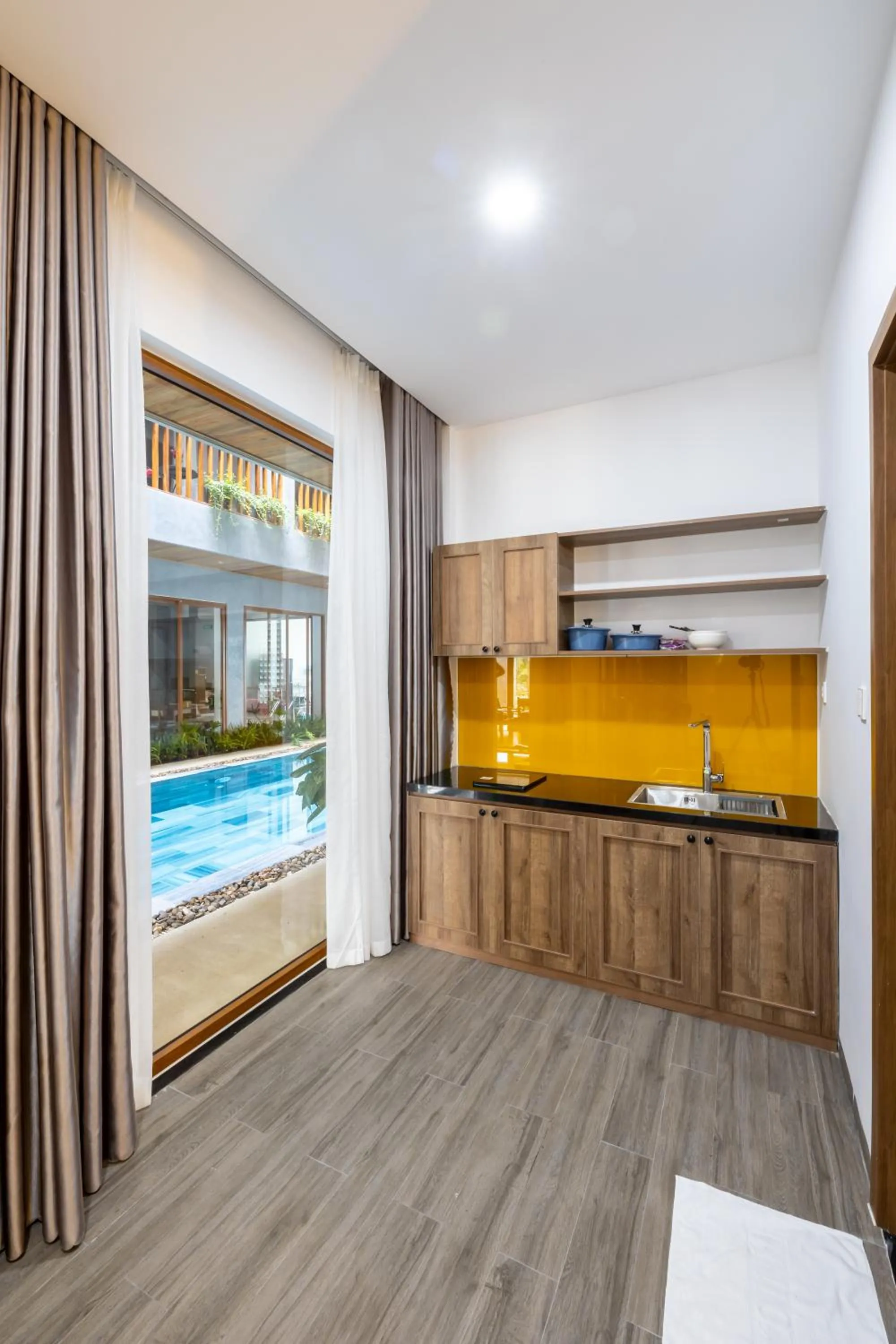 Kitchen or kitchenette in Moon Sun Boutique Villa Hotel