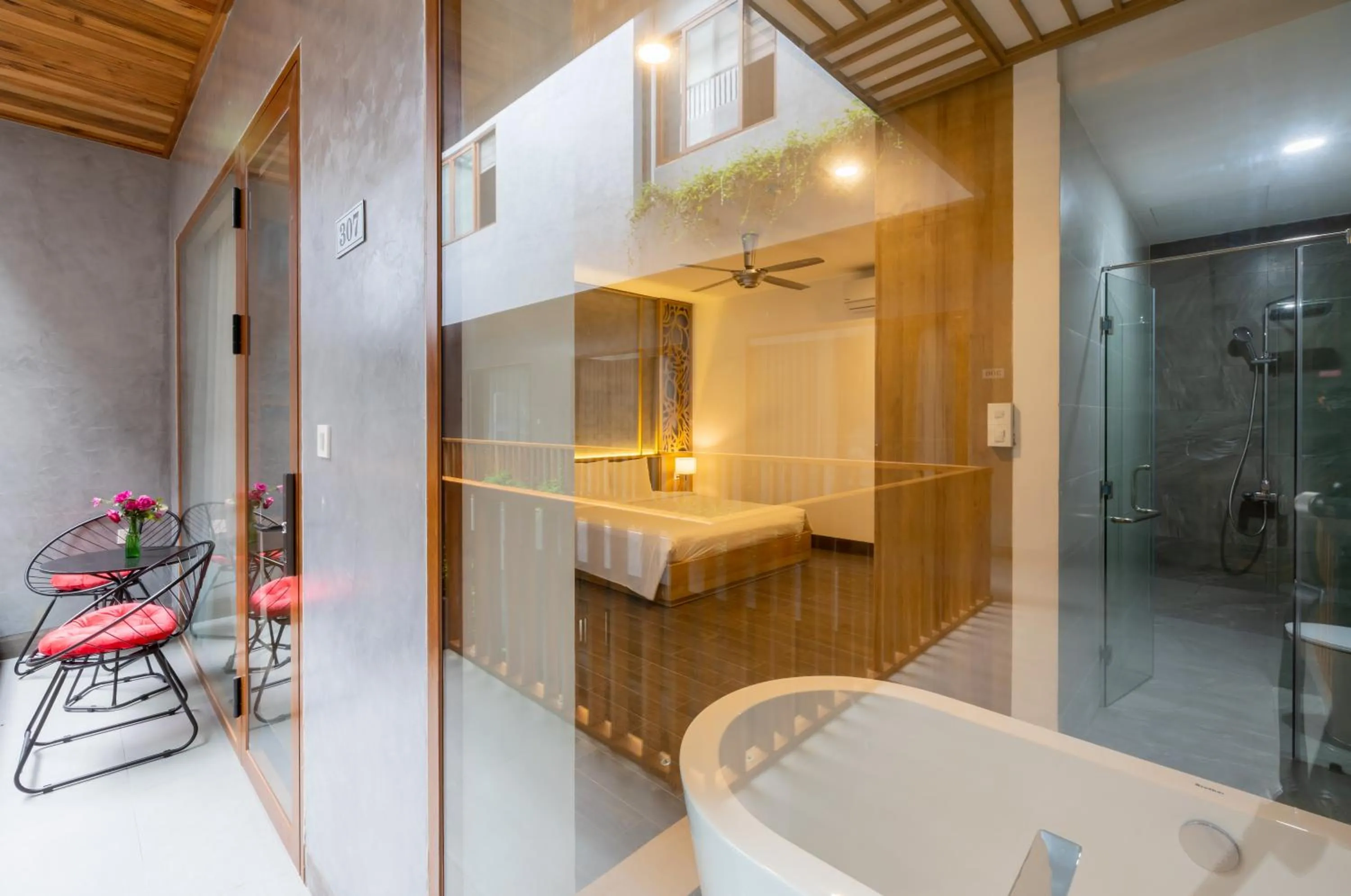 Bed in Moon Sun Boutique Villa Hotel