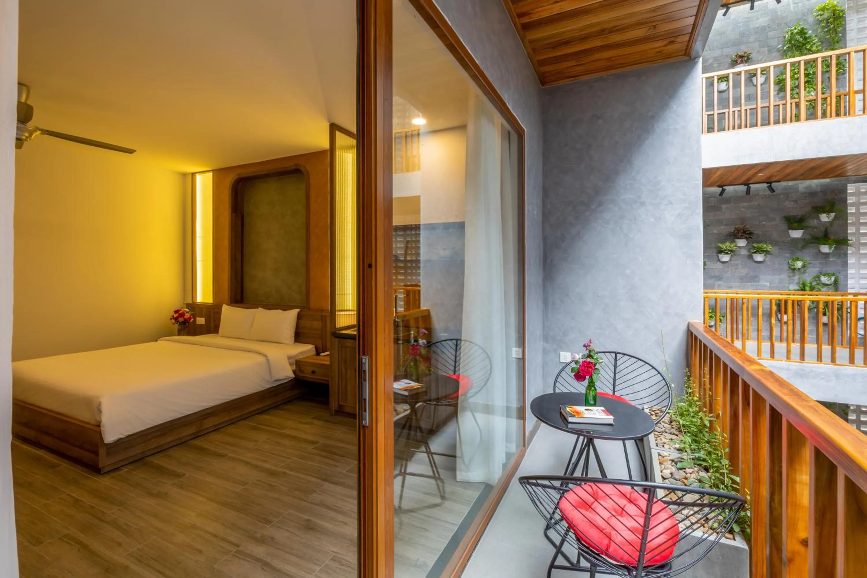 Bed in Moon Sun Boutique Villa Hotel