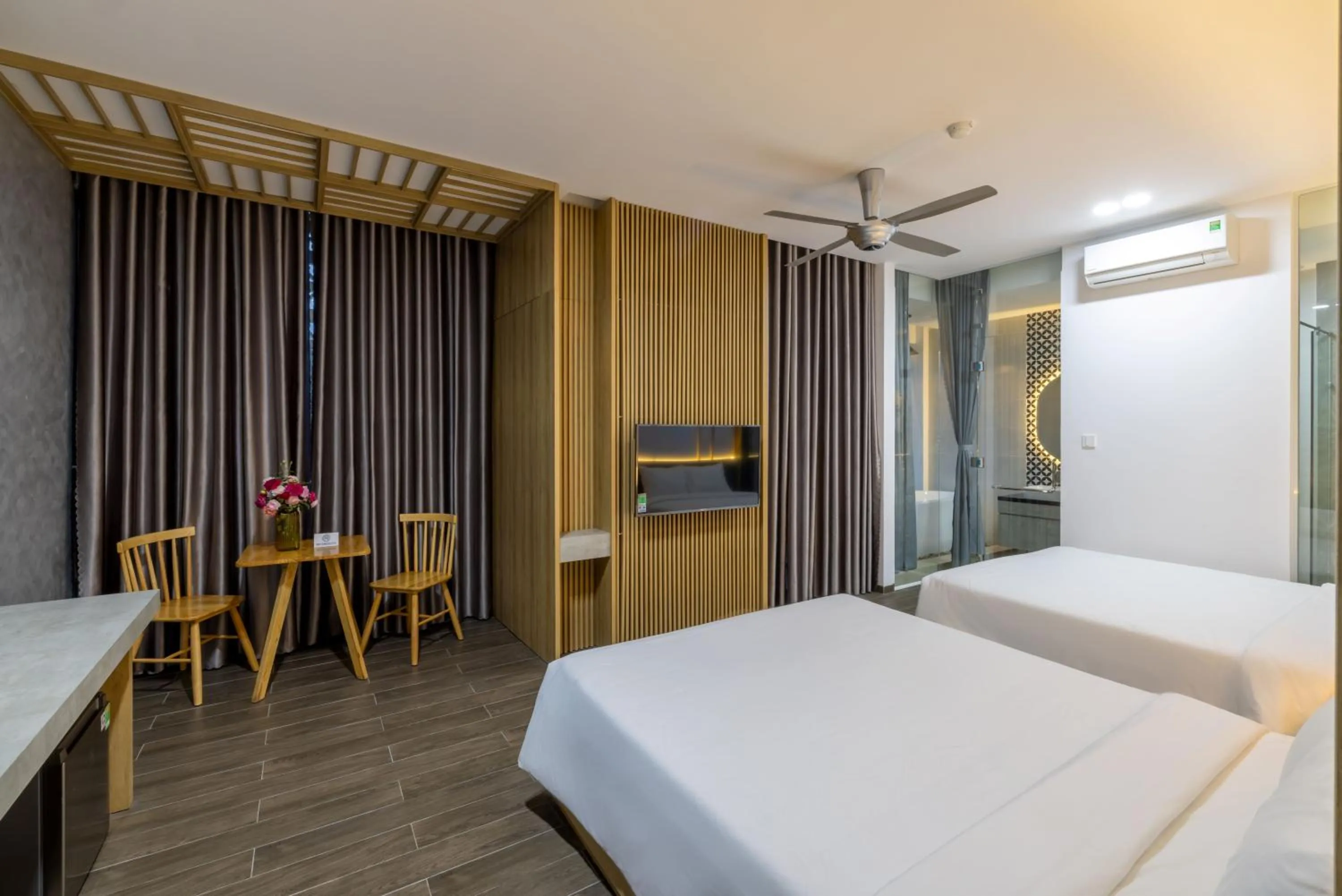 Bed in Moon Sun Boutique Villa Hotel