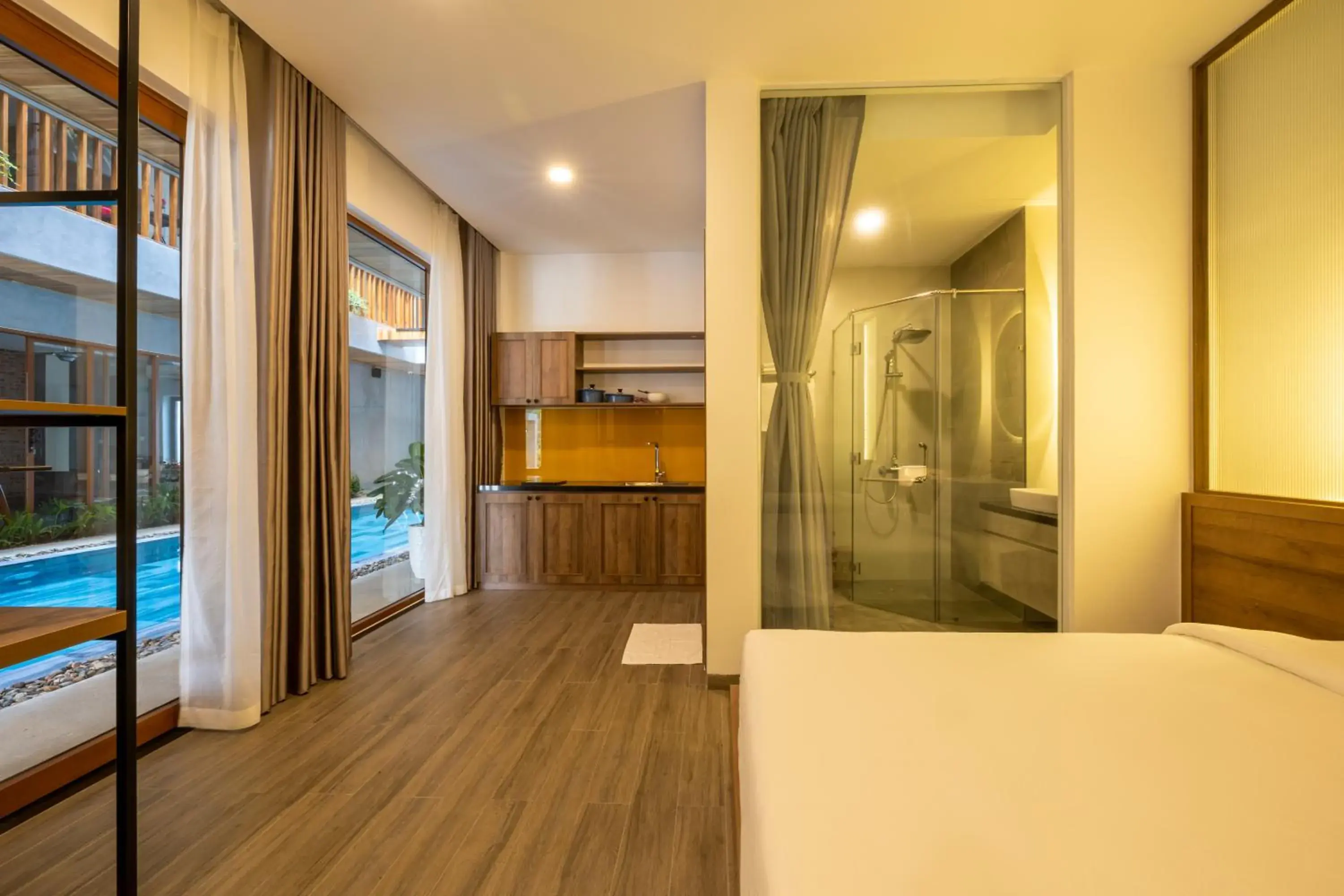 Pool view in Moon Sun Boutique Villa Hotel Pool view in Moon Sun Boutique Villa Hotel