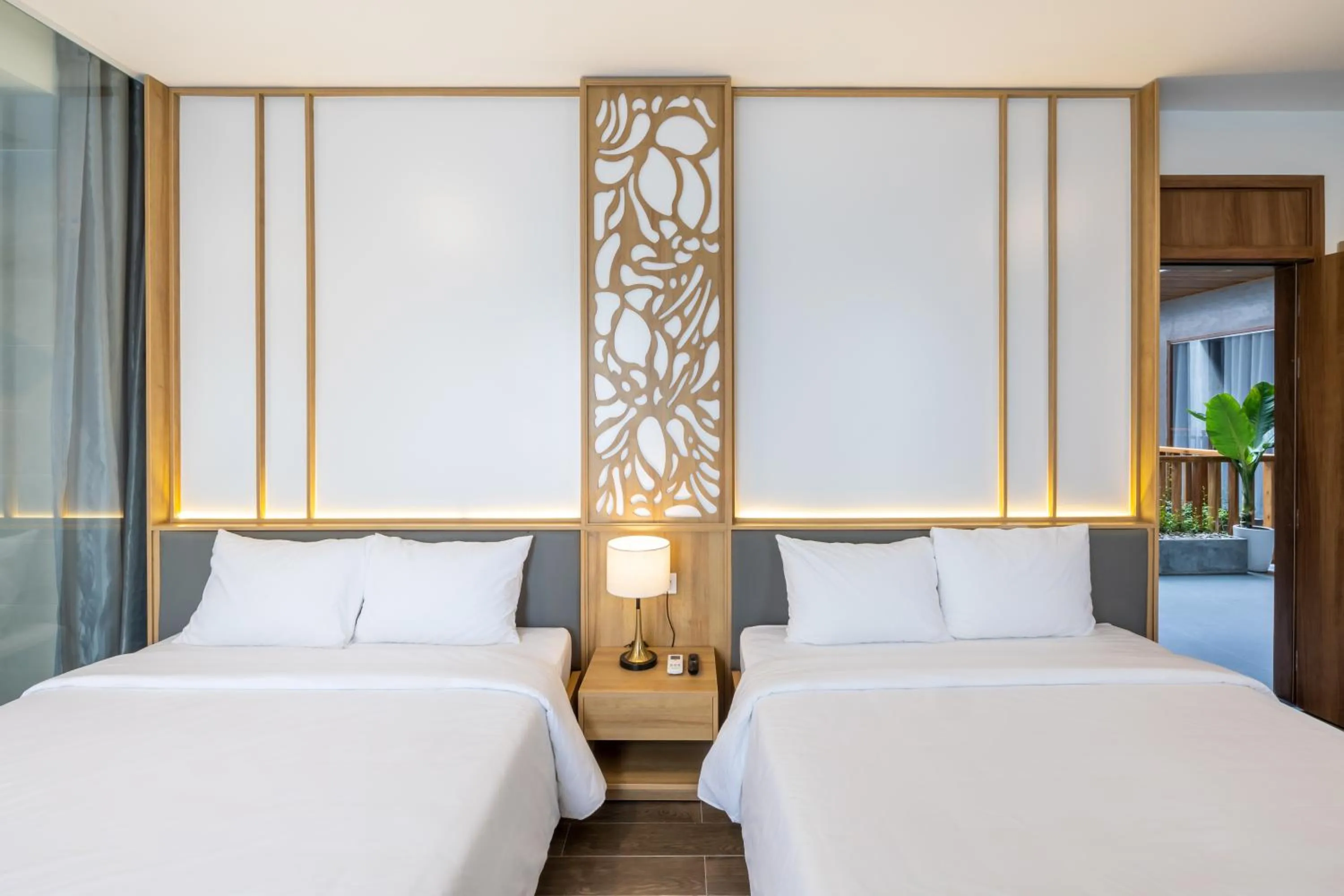 Bed in Moon Sun Boutique Villa Hotel