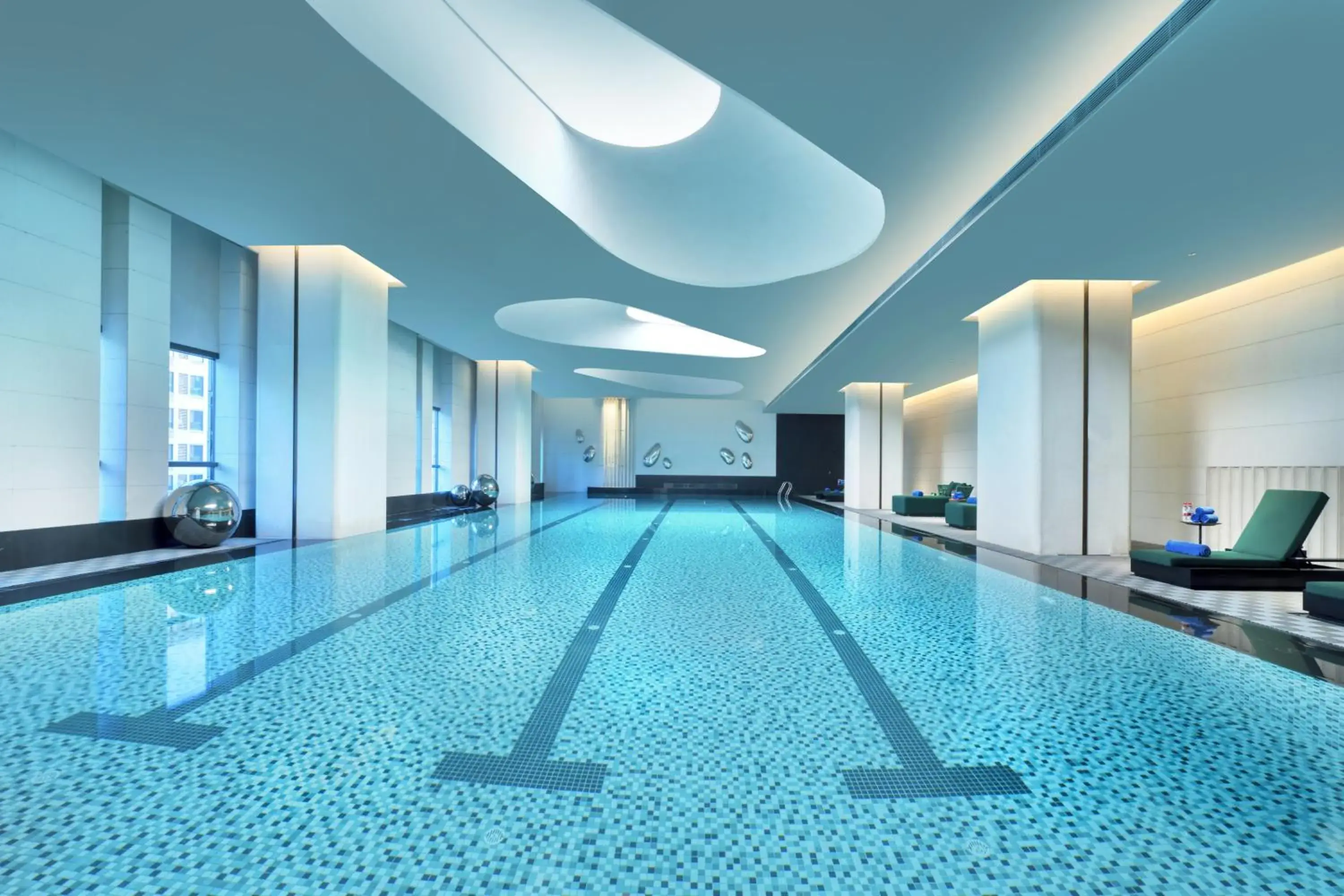 Pool view in Wyndham Xiong'an Pool view in Wyndham Xiong'an