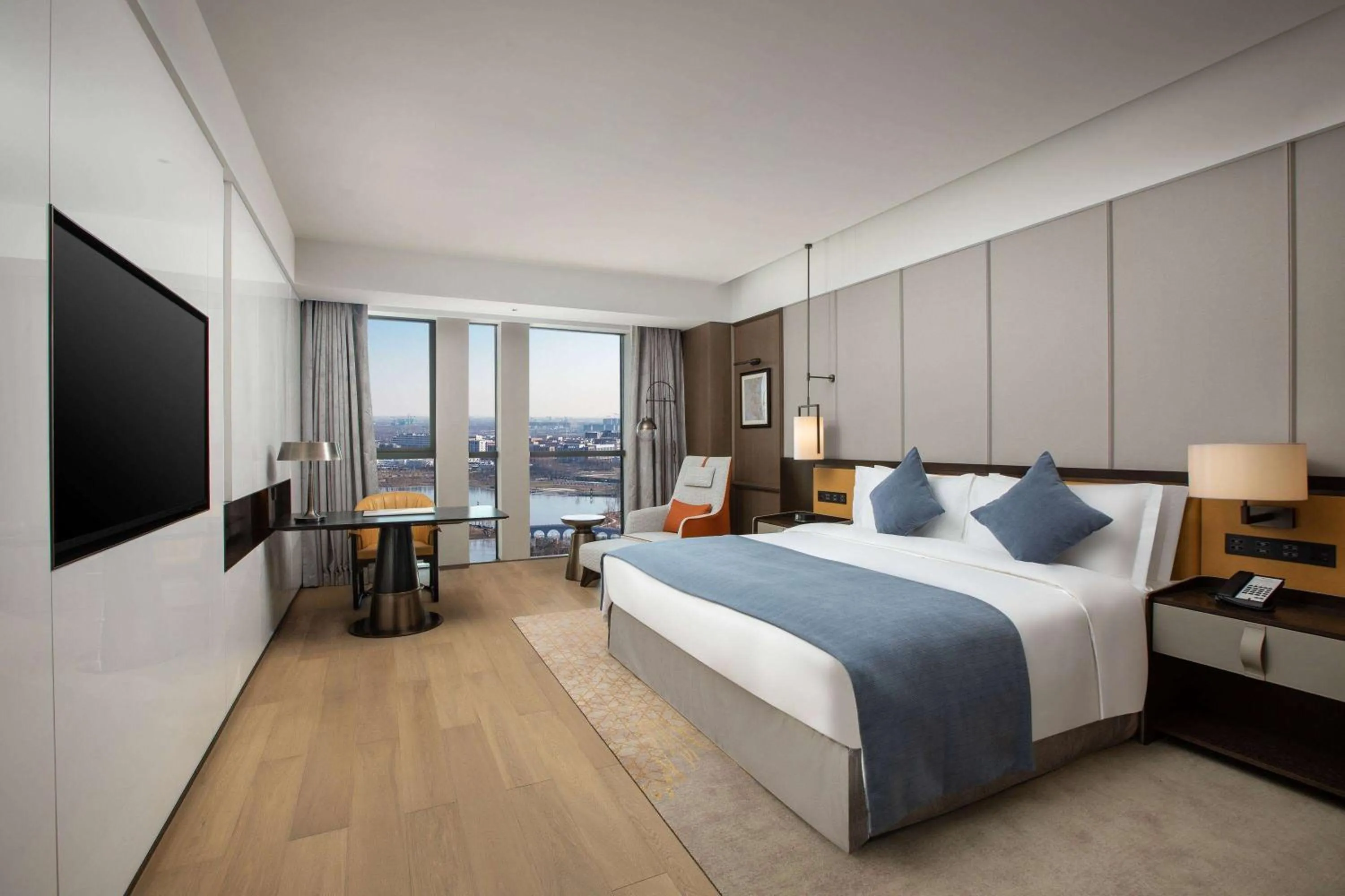 Photo of the whole room, Bed in Wyndham Xiong'an