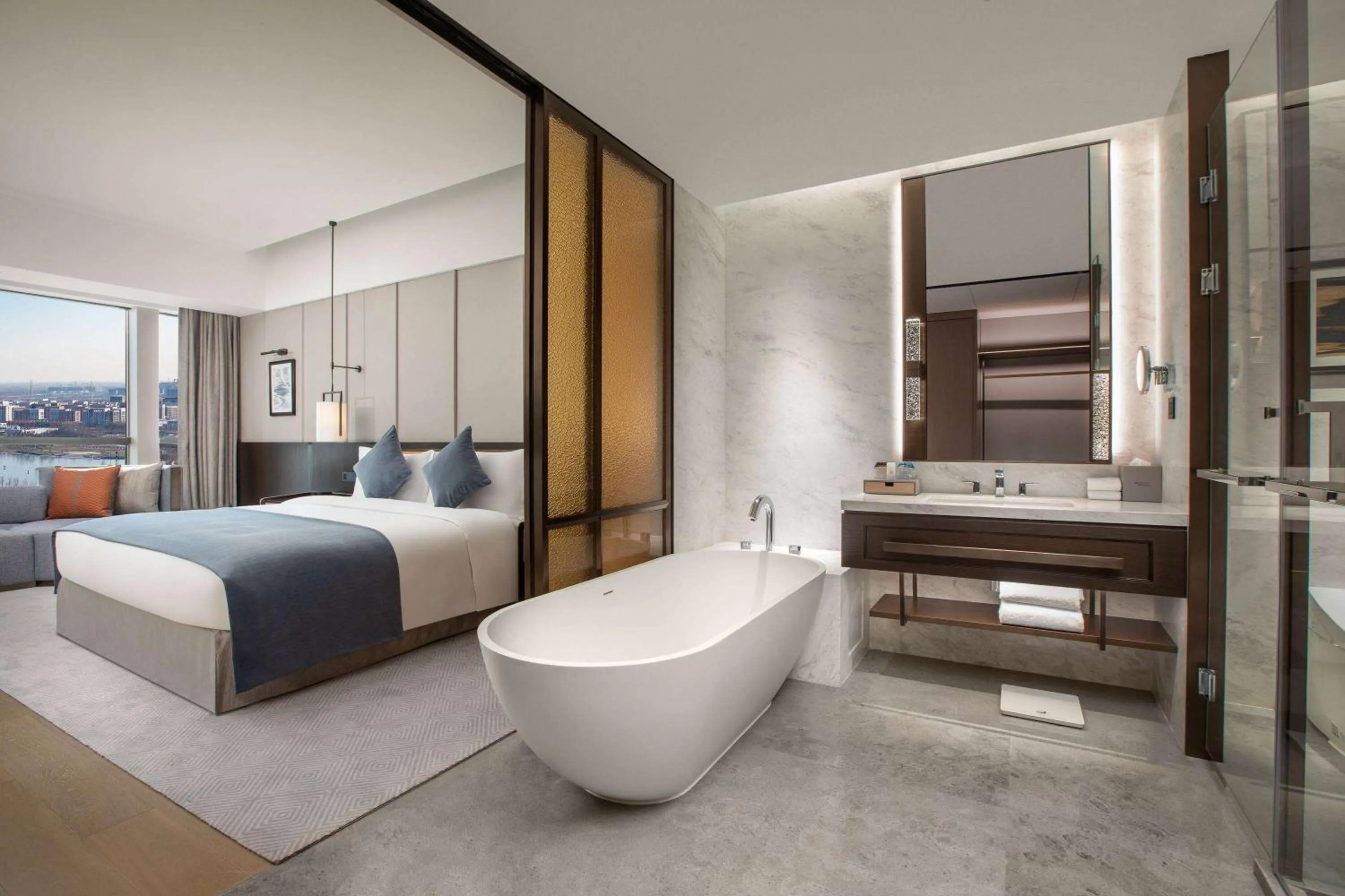 Photo of the whole room, Bed in Wyndham Xiong'an