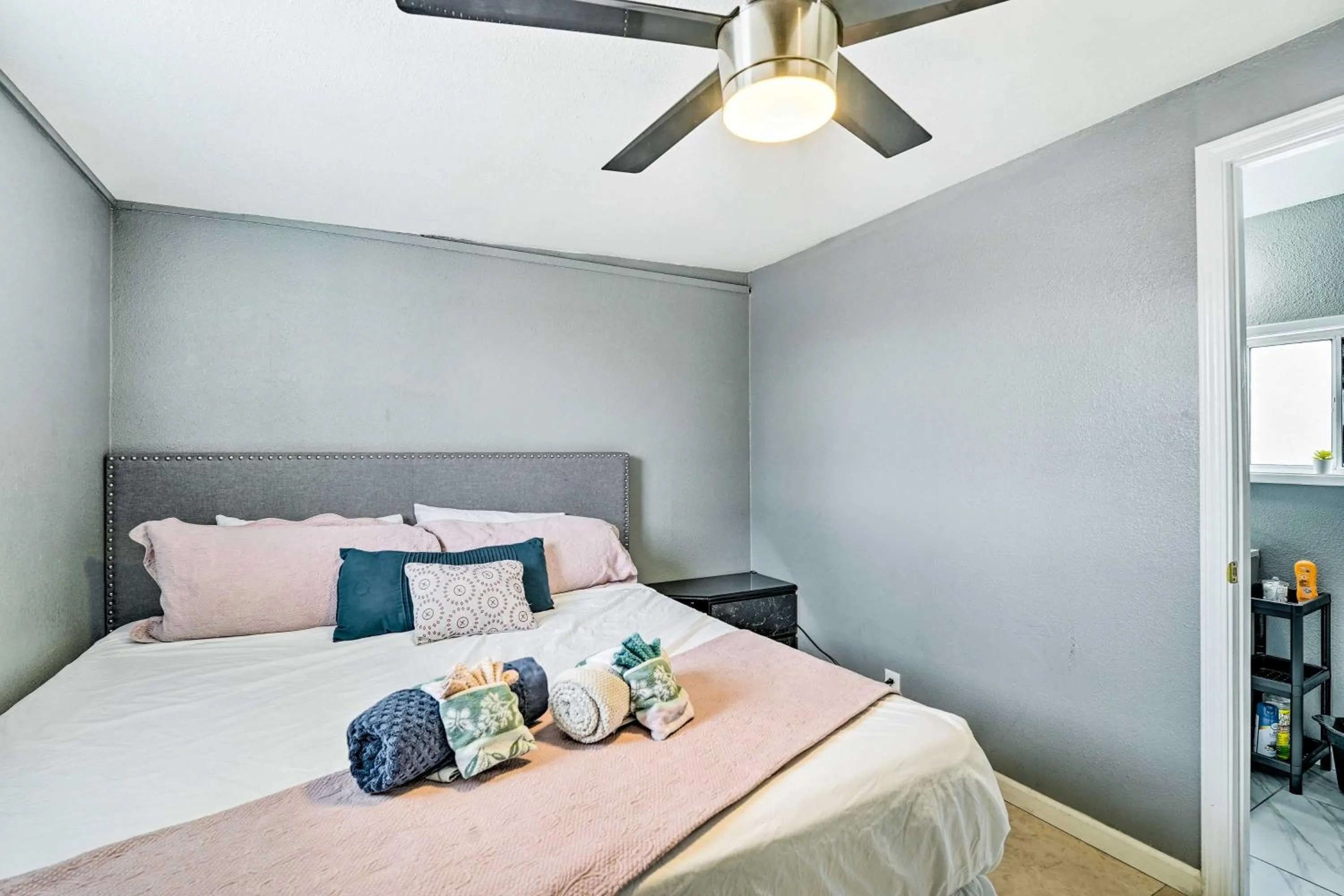 Bed in North Las Vegas Studio with Fire Pit 10 Mi to Strip