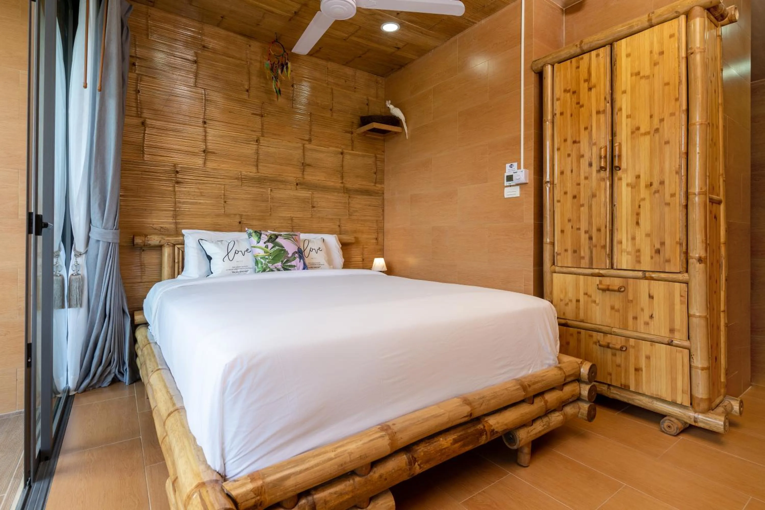 Bed in Three Monkeys Villas