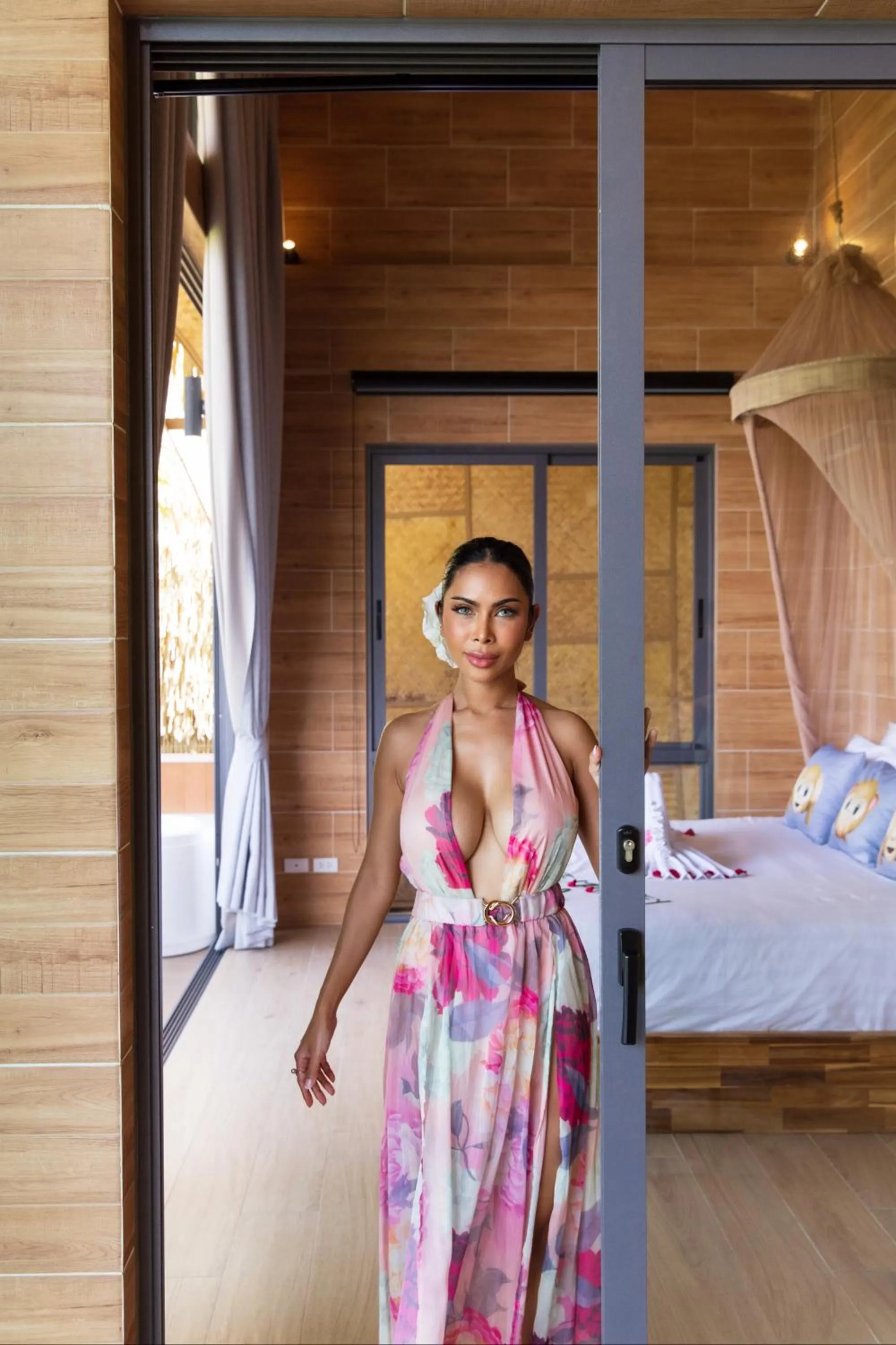 Bed in Three Monkeys Villas