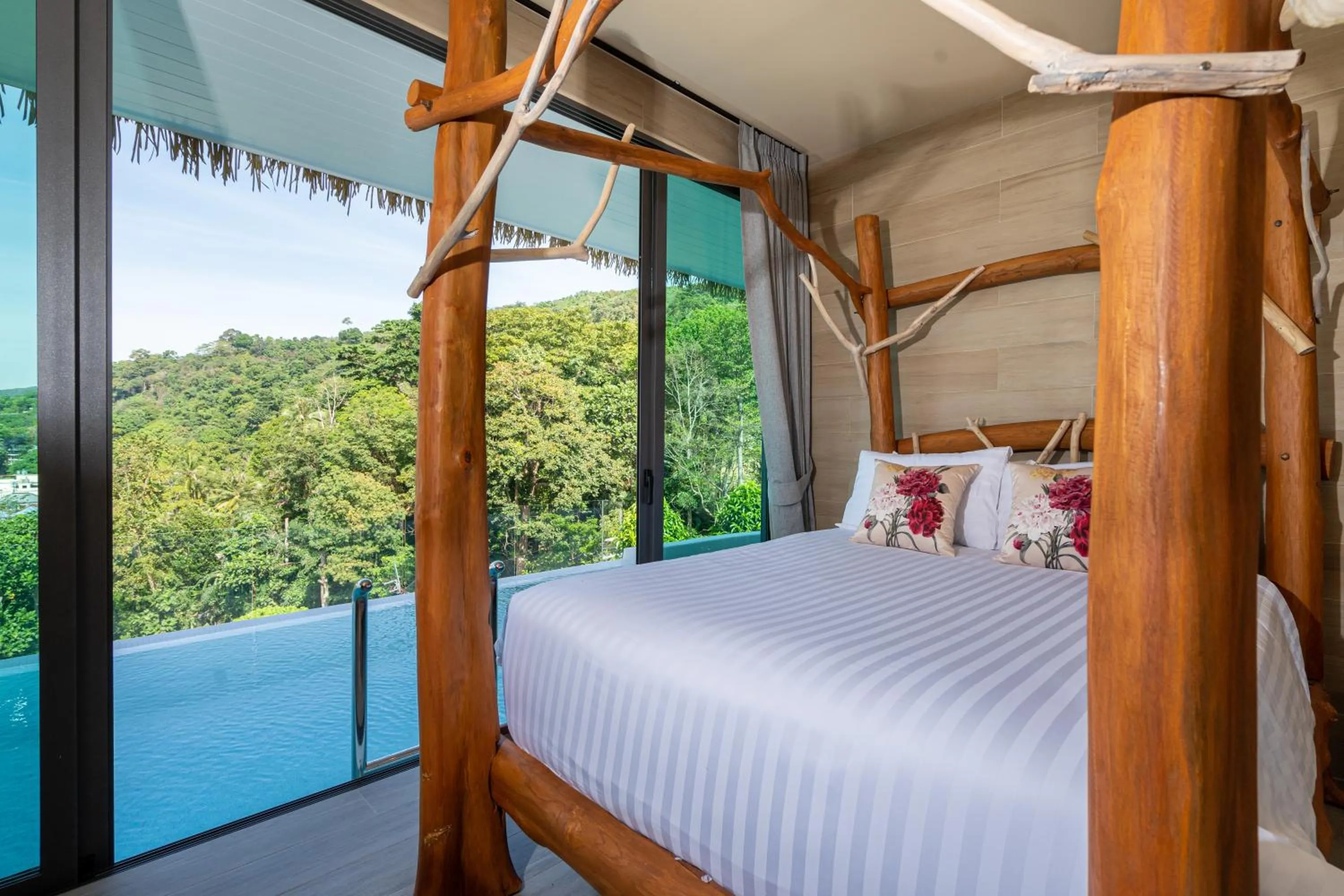 Bed in Three Monkeys Villas