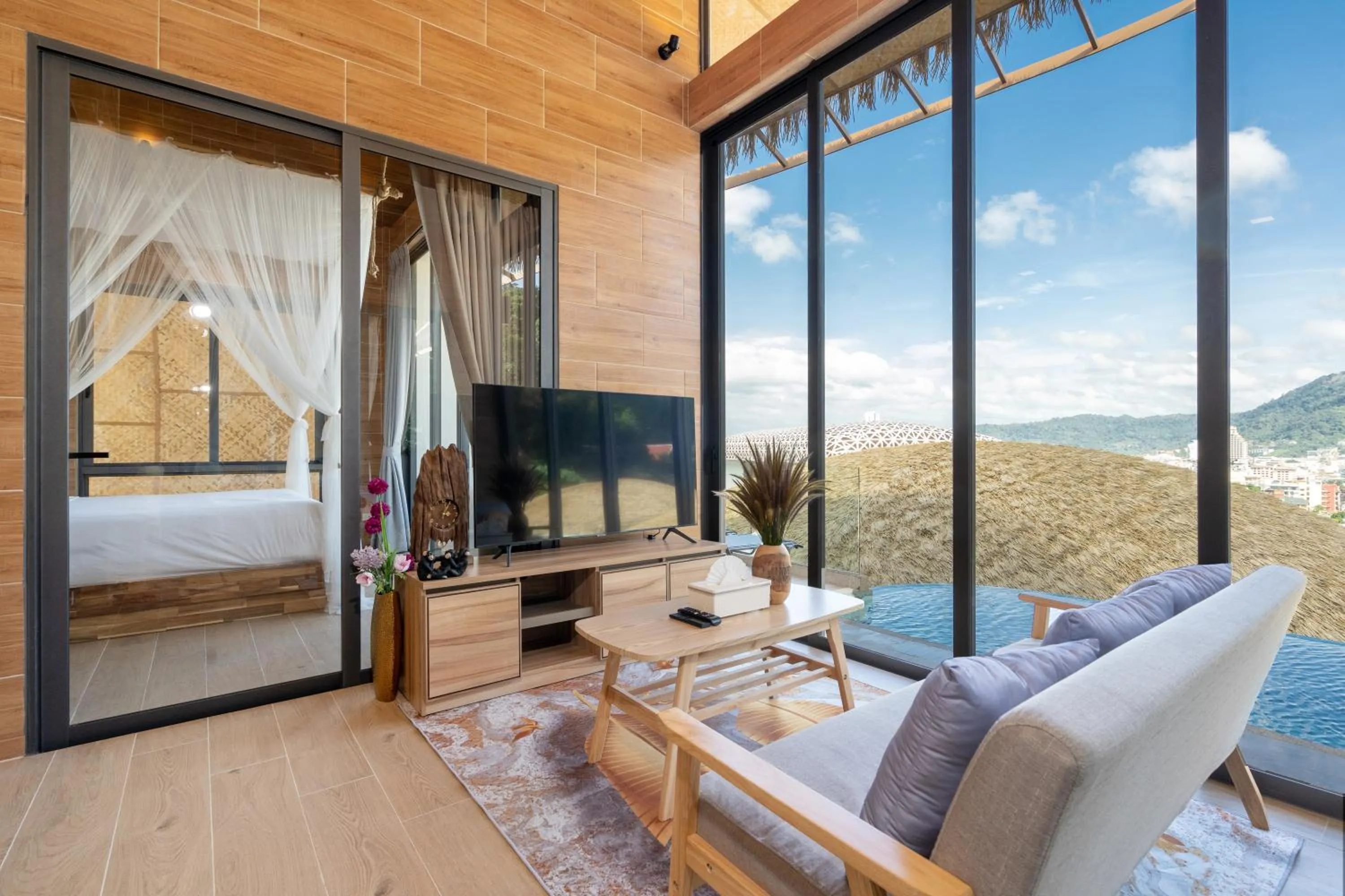 Bed in Three Monkeys Villas