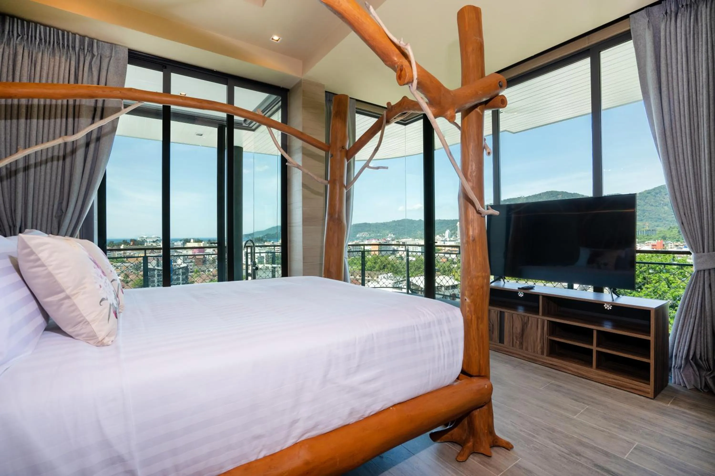 Bed in Three Monkeys Villas