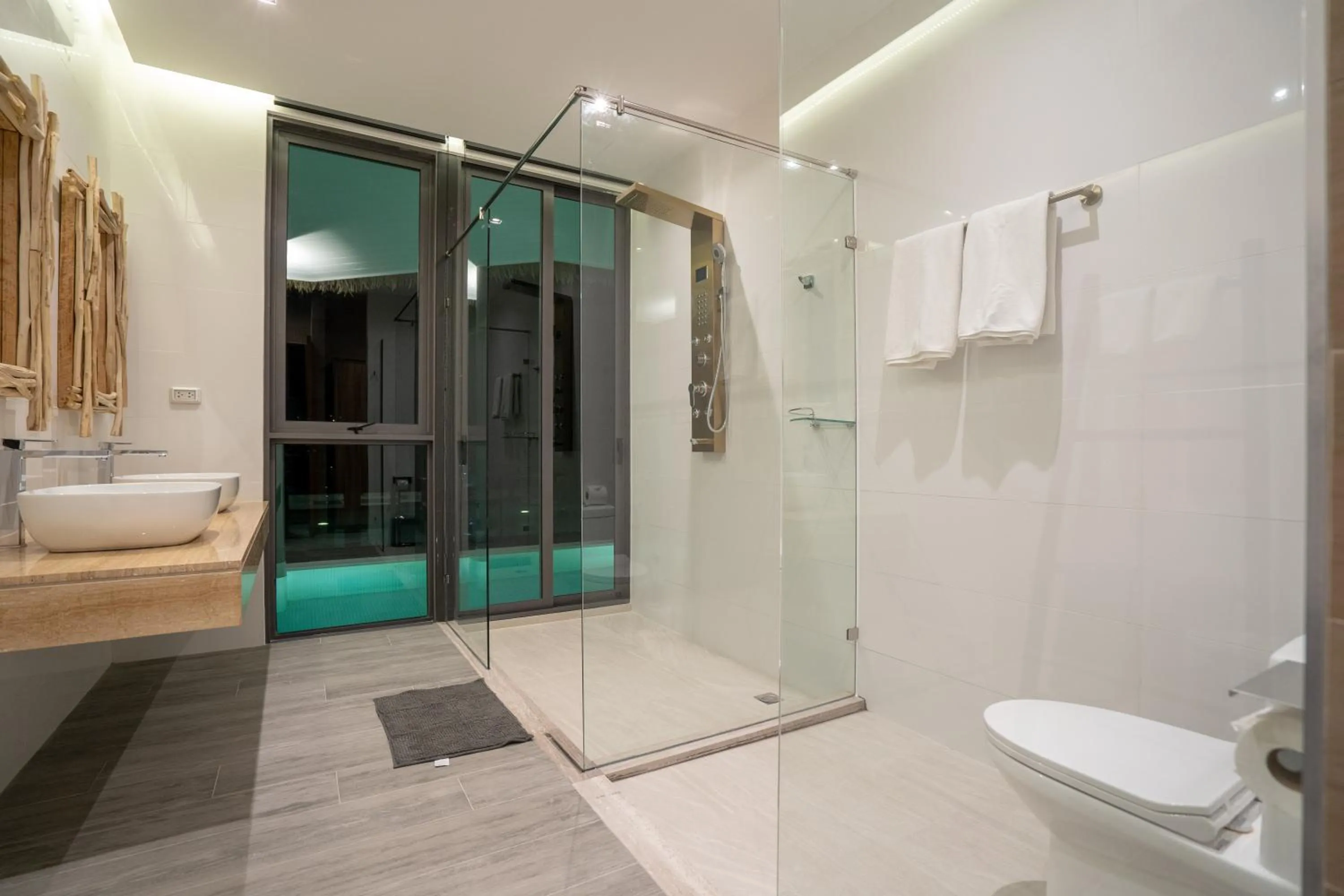 Shower in Three Monkeys Villas